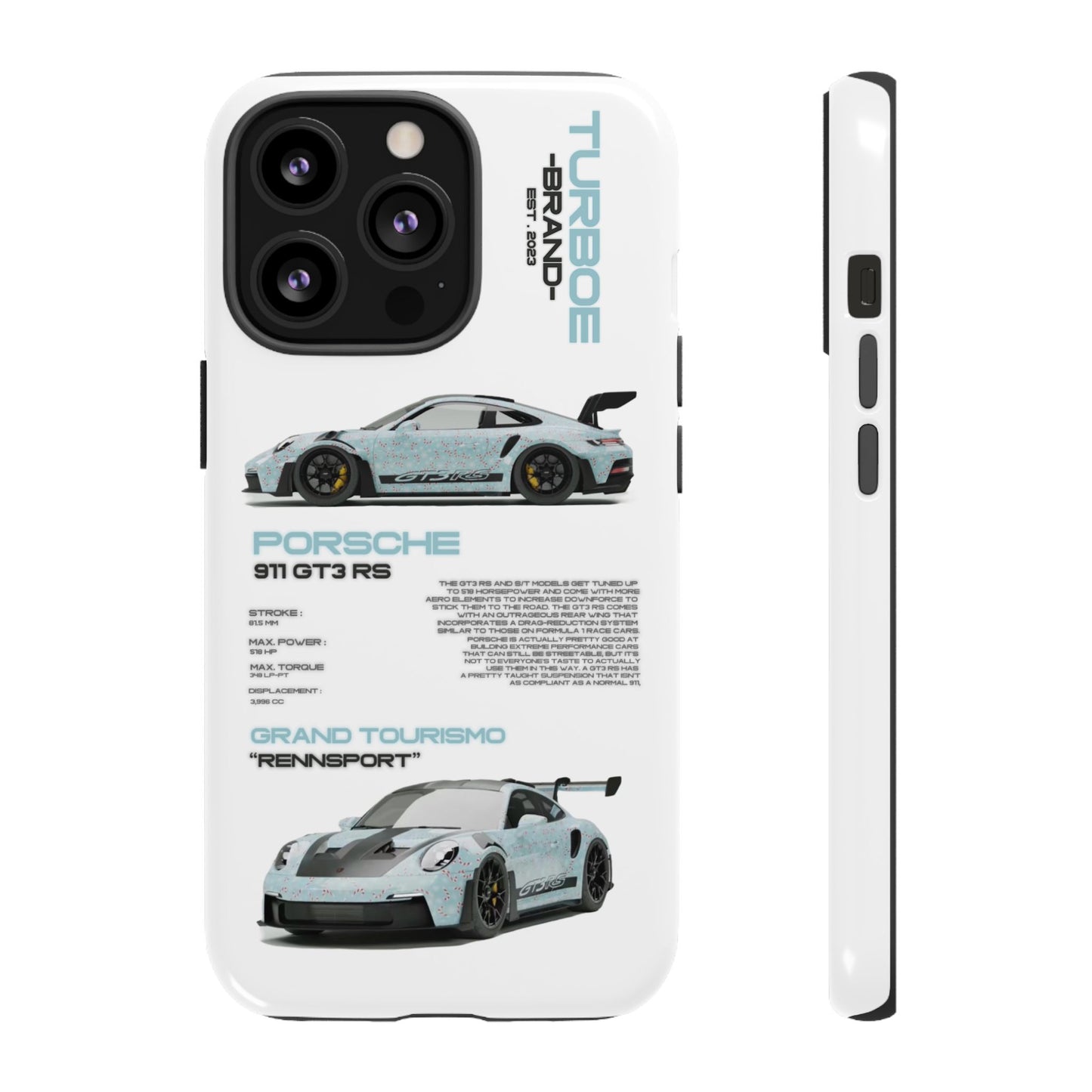 TURBOE PORSCHE GT3 RS PHONE CASES
