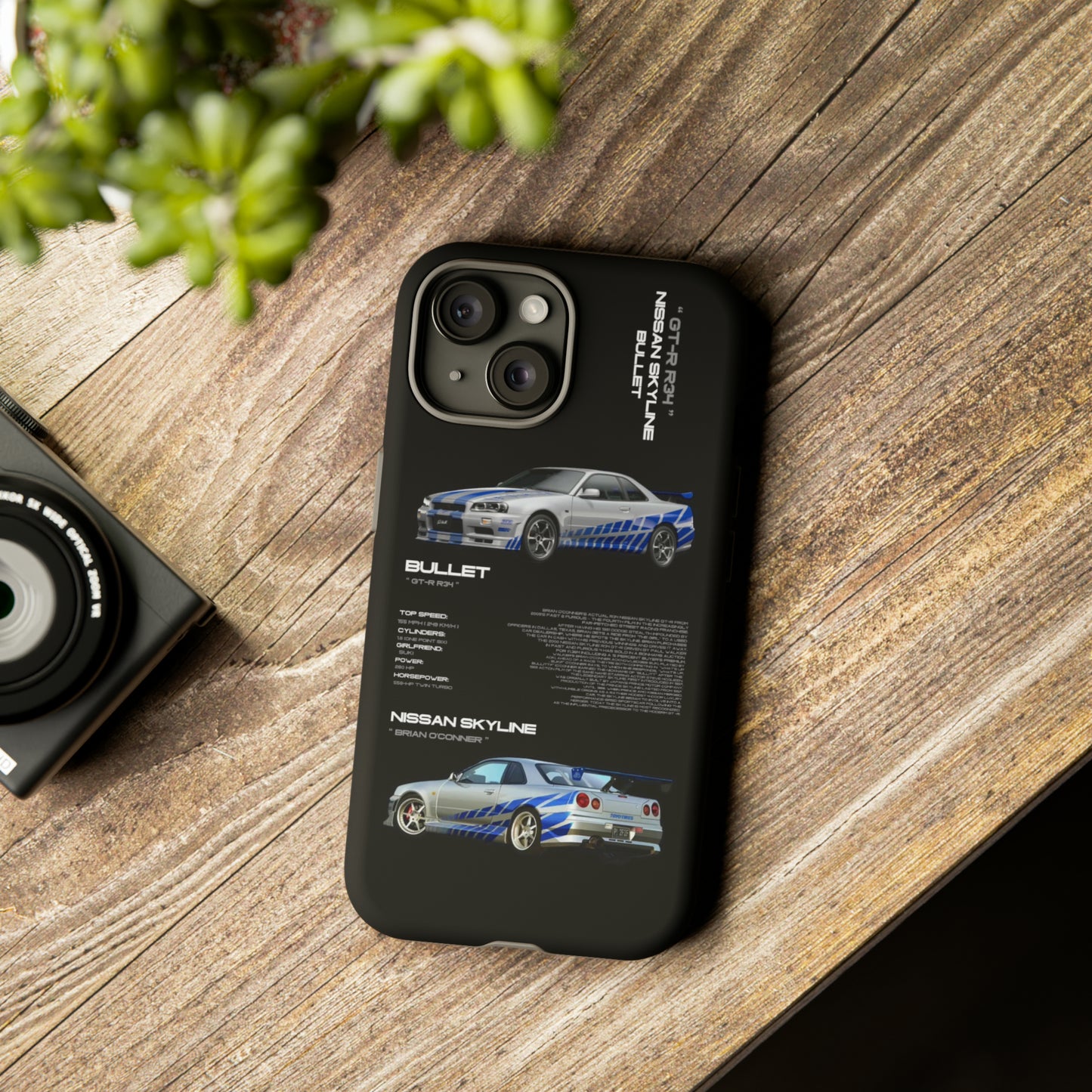TURBOE BULLIT NISSAN GTR R34 PHONE CASES