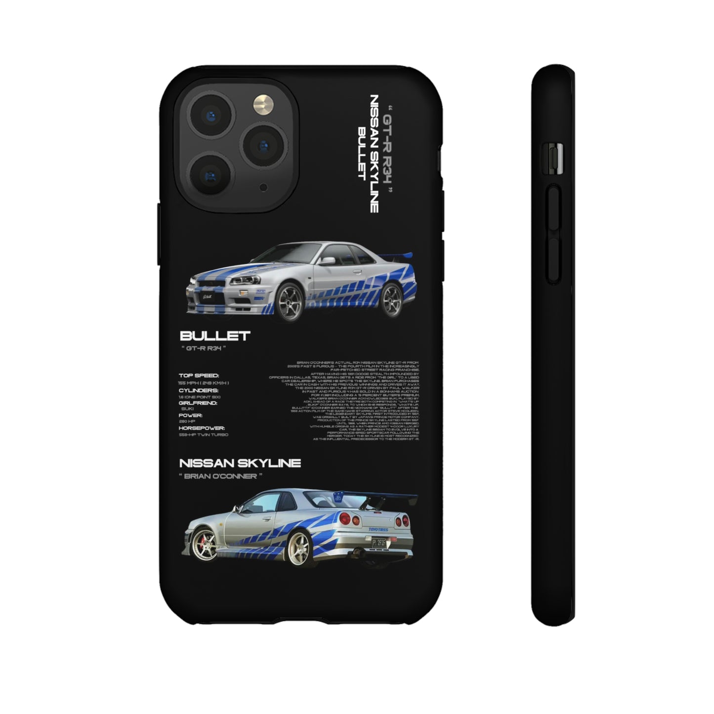 TURBOE BULLIT NISSAN GTR R34 PHONE CASES