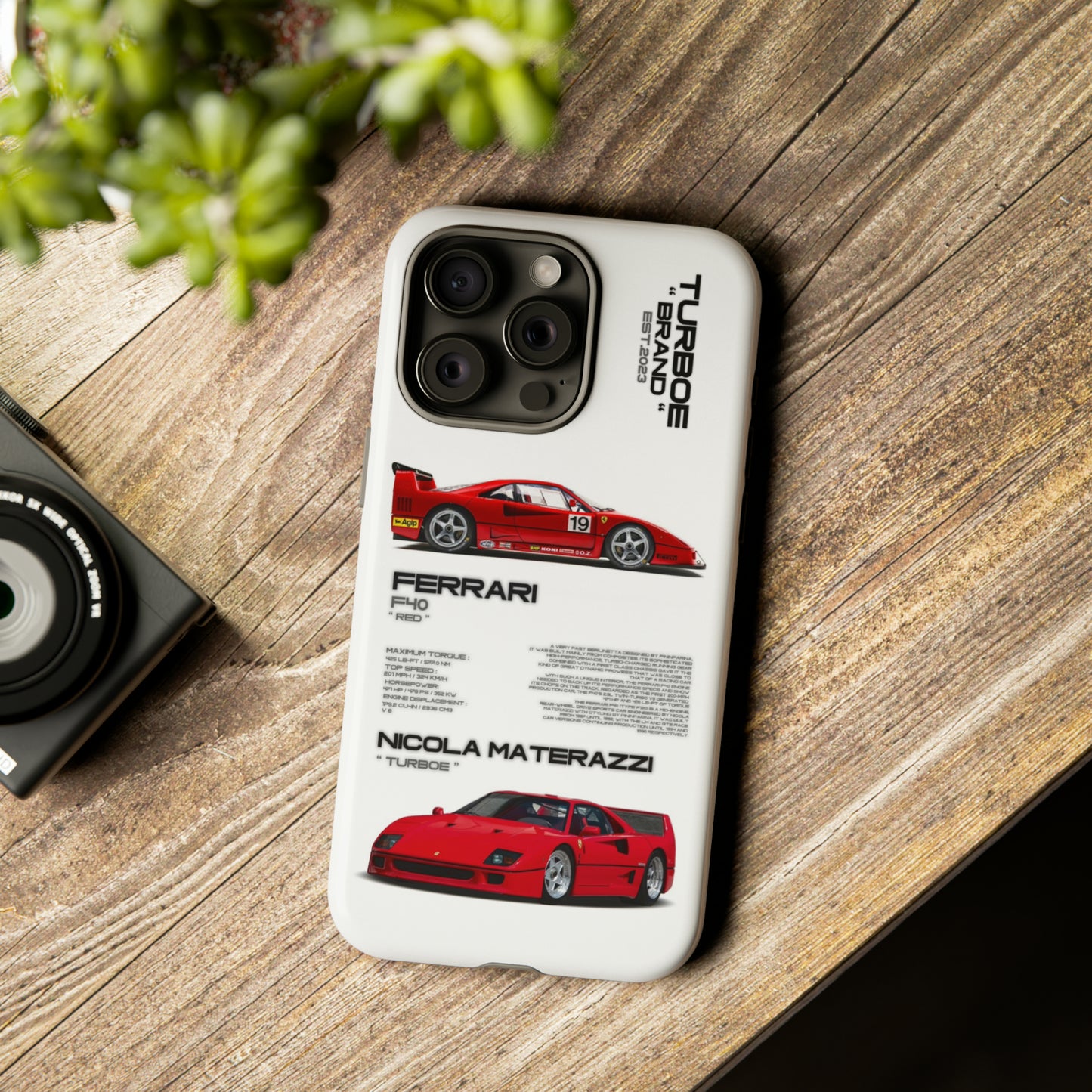 TURBOE FERRARI F40 PHONE CASES