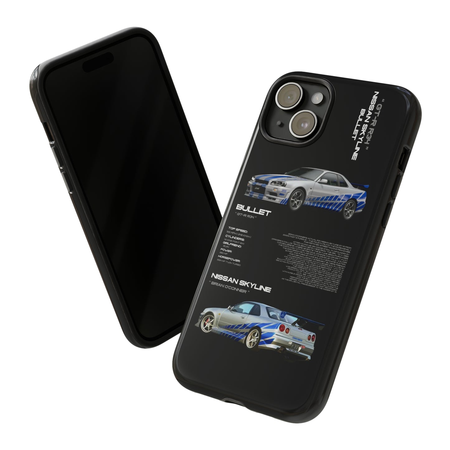 TURBOE BULLIT NISSAN GTR R34 PHONE CASES
