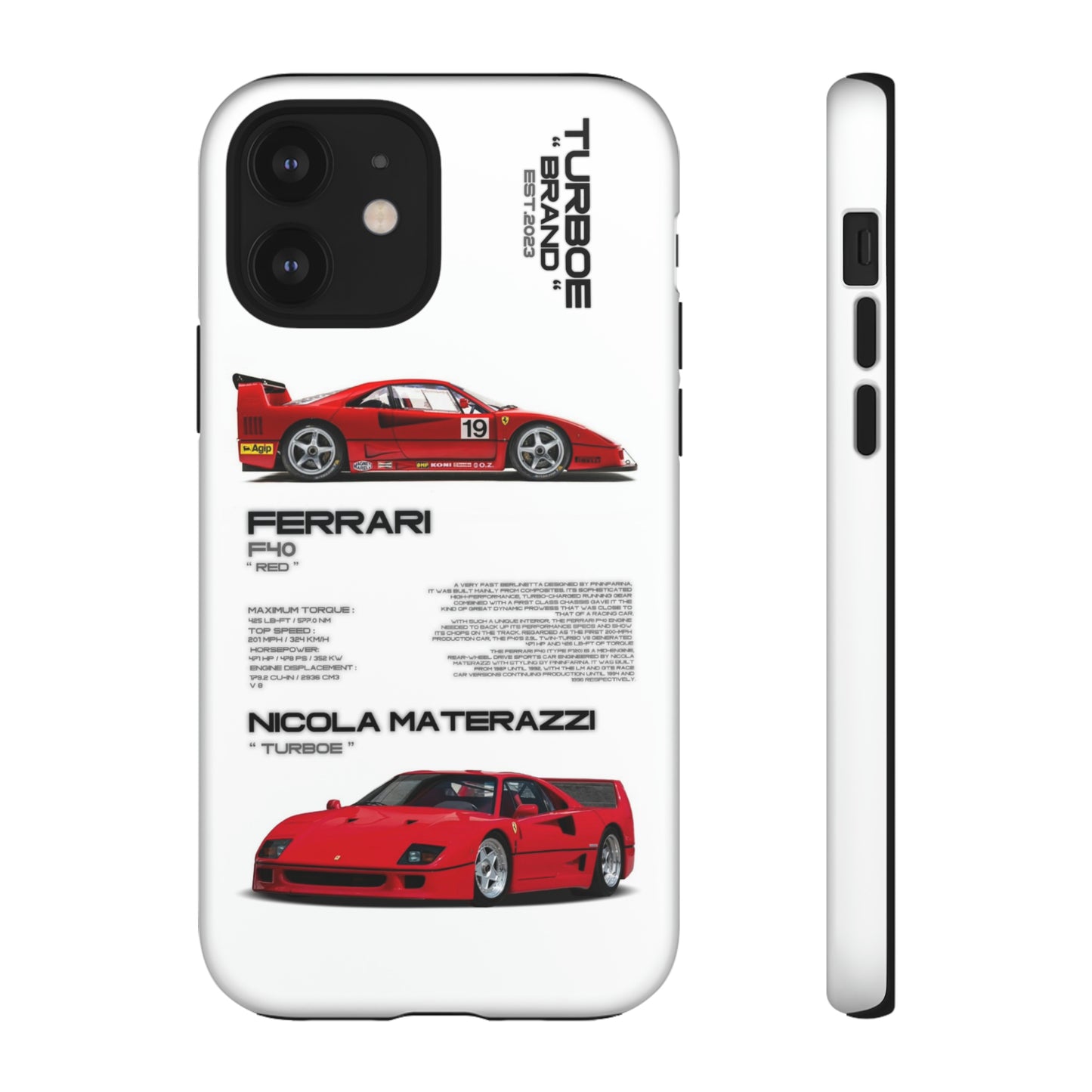 TURBOE FERRARI F40 PHONE CASES