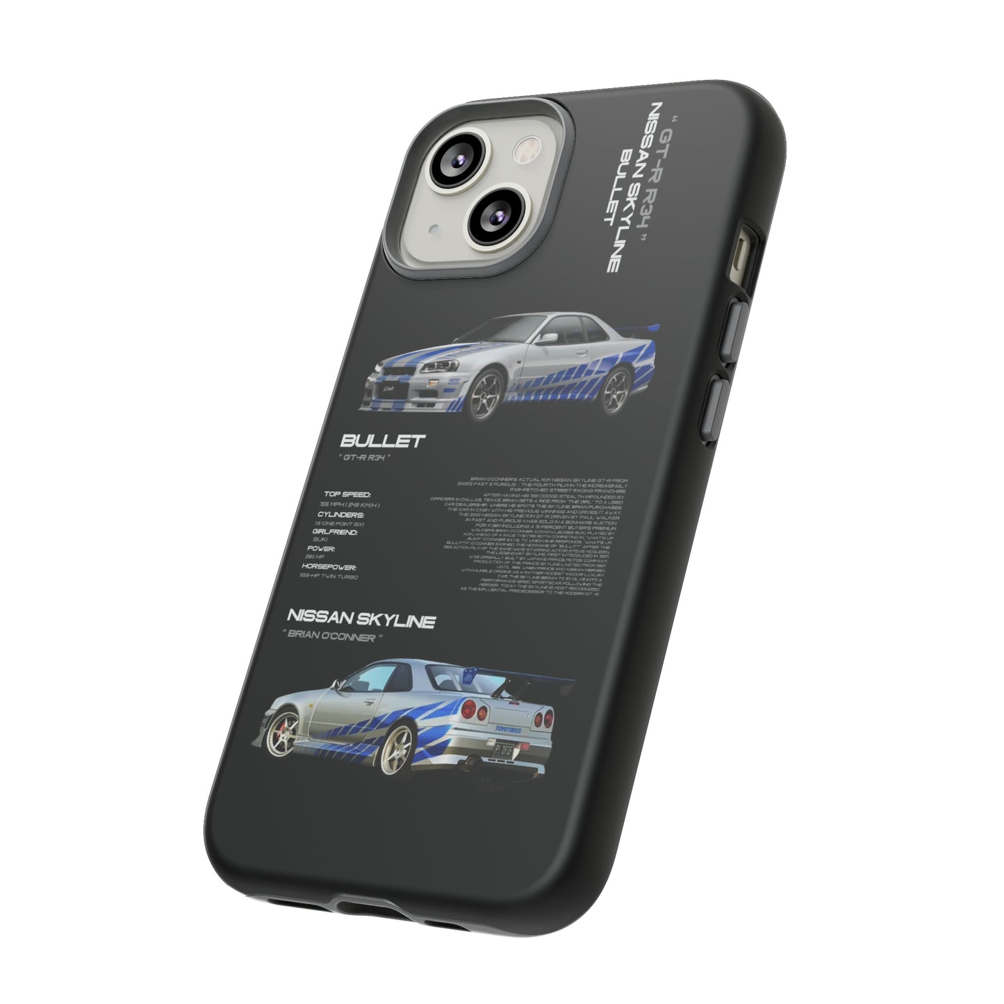 TURBOE BULLIT NISSAN GTR R34 PHONE CASES