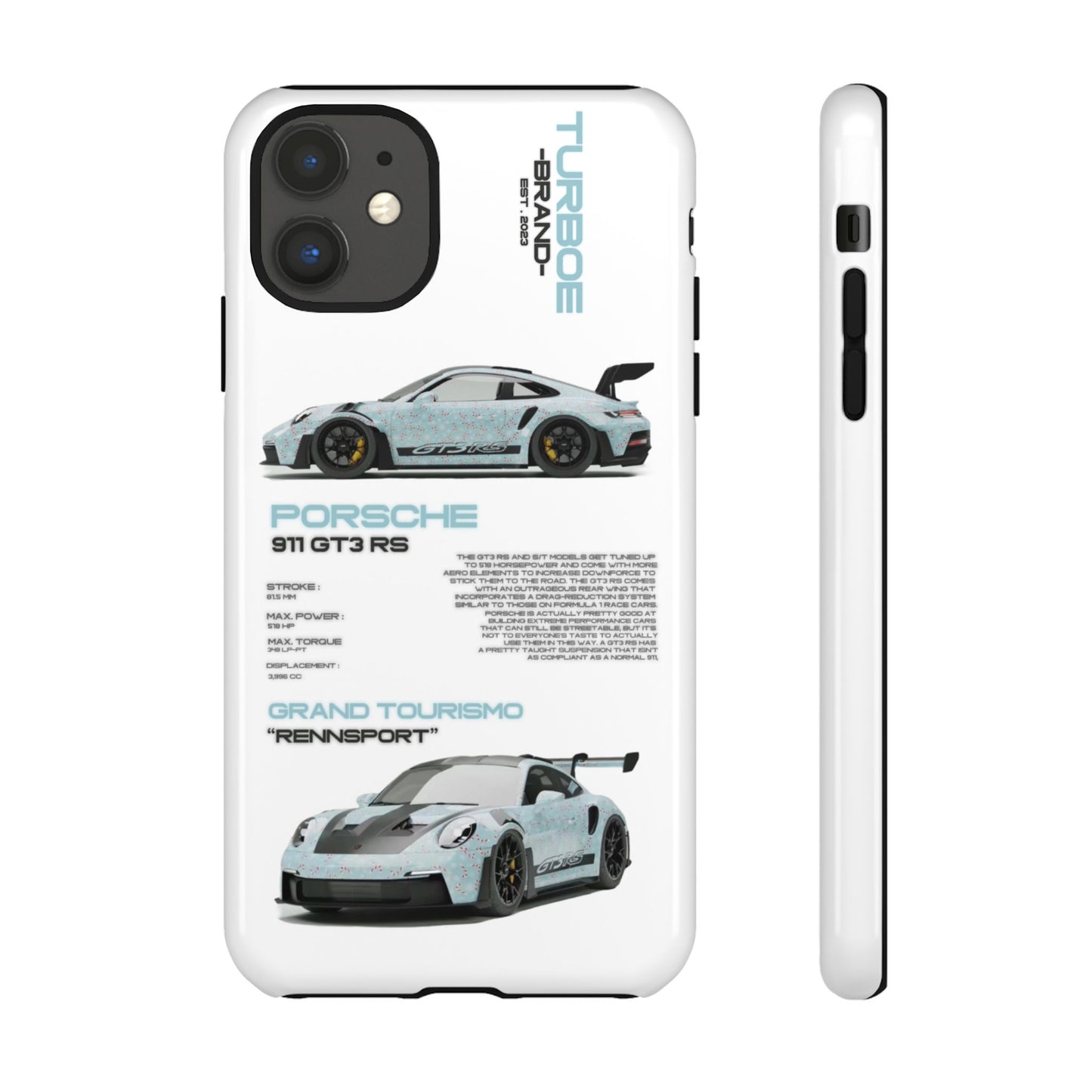 TURBOE PORSCHE GT3 RS PHONE CASES