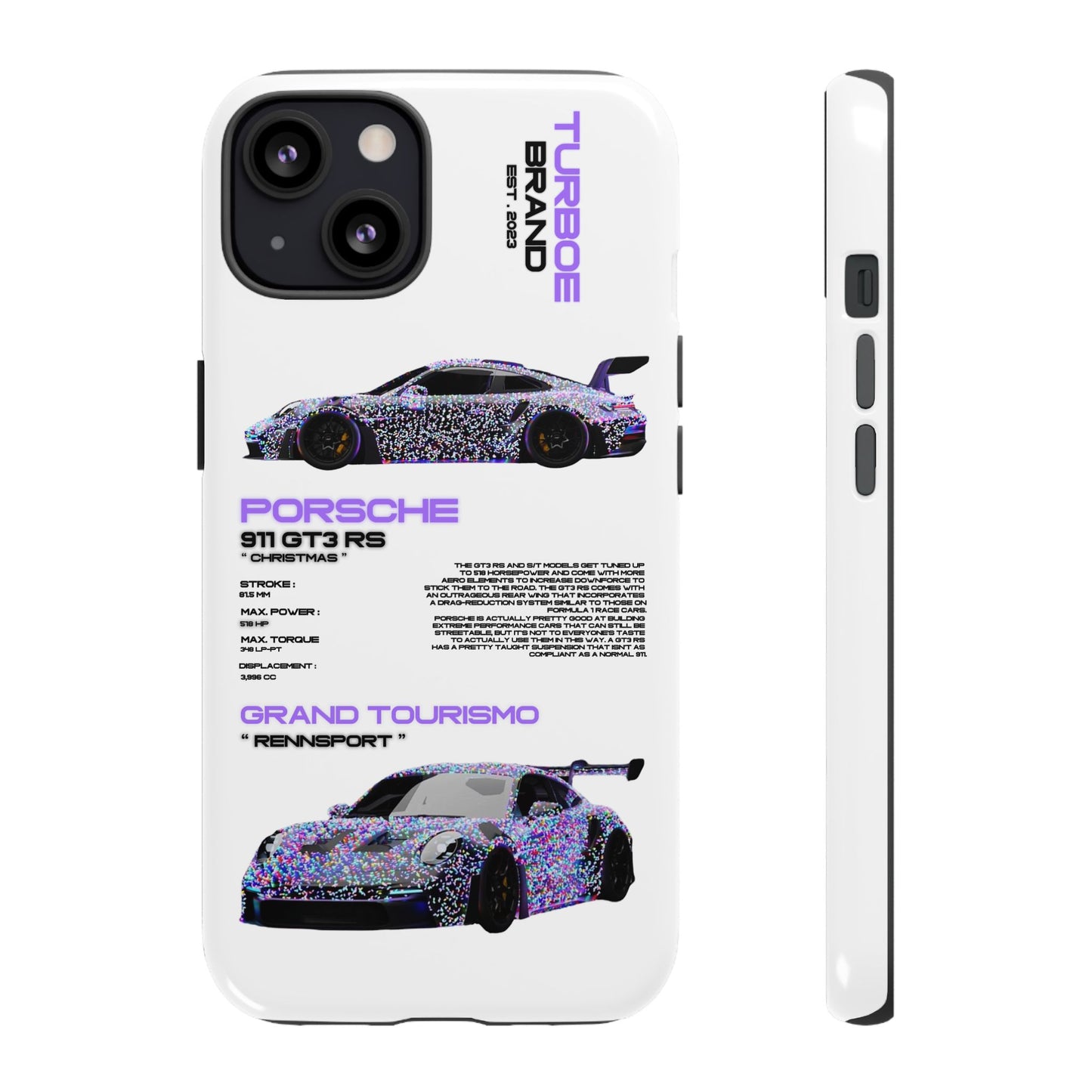 CHRISTMAS PORSCHE GT3 RS PHONE CASES