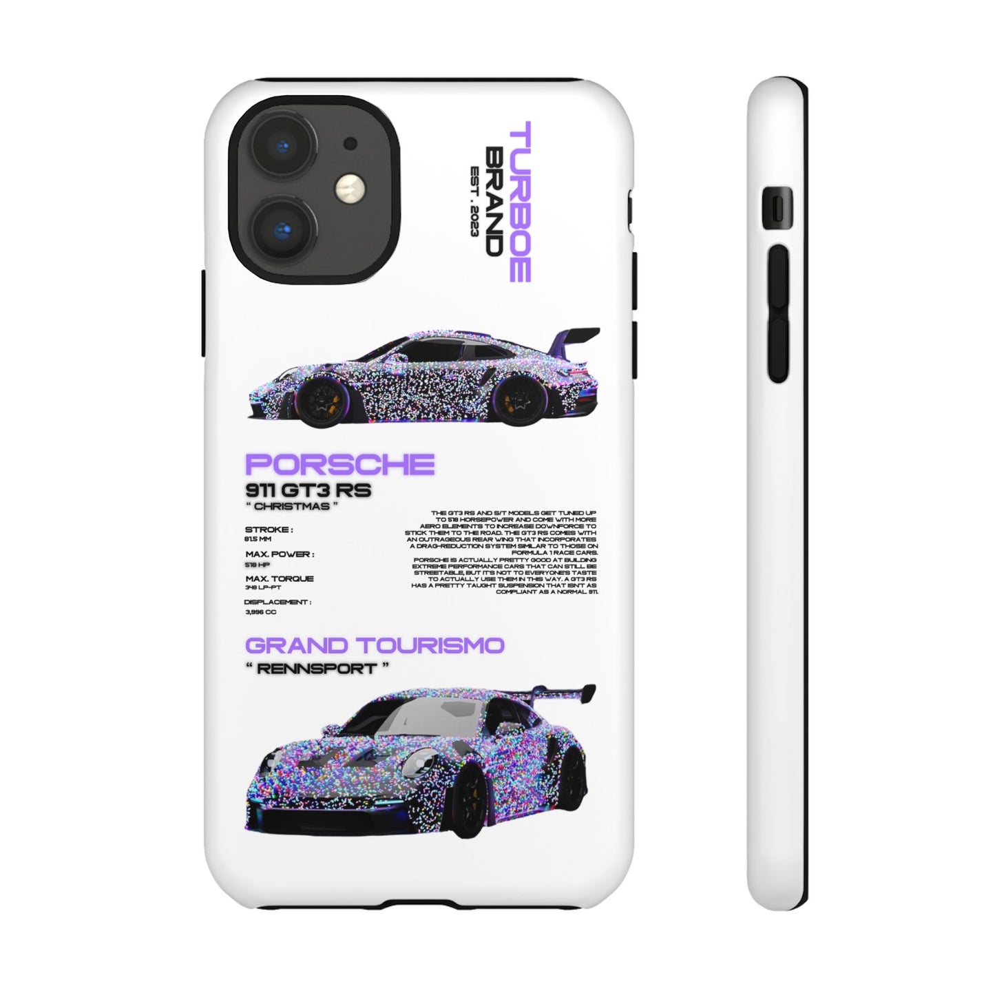 CHRISTMAS PORSCHE GT3 RS PHONE CASES