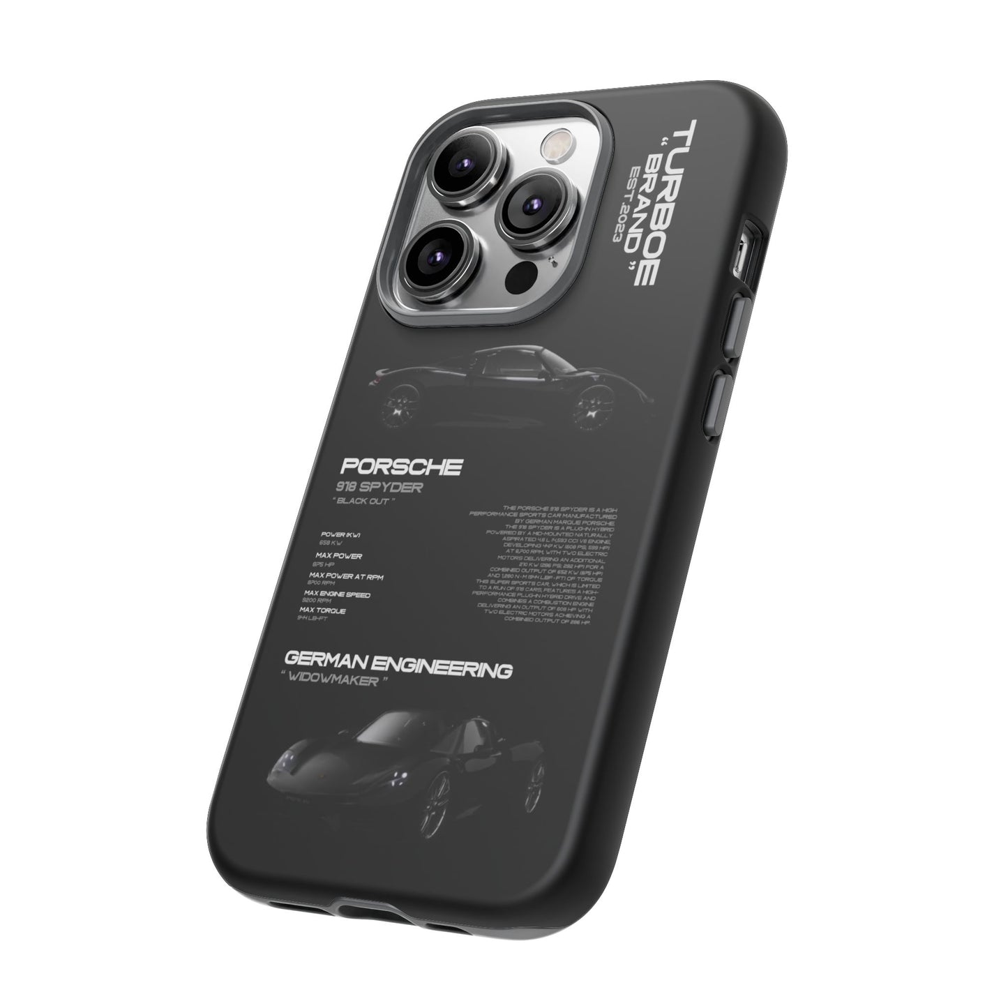 TURBOE PORSCHE SPYDER 918 PHONE CASES
