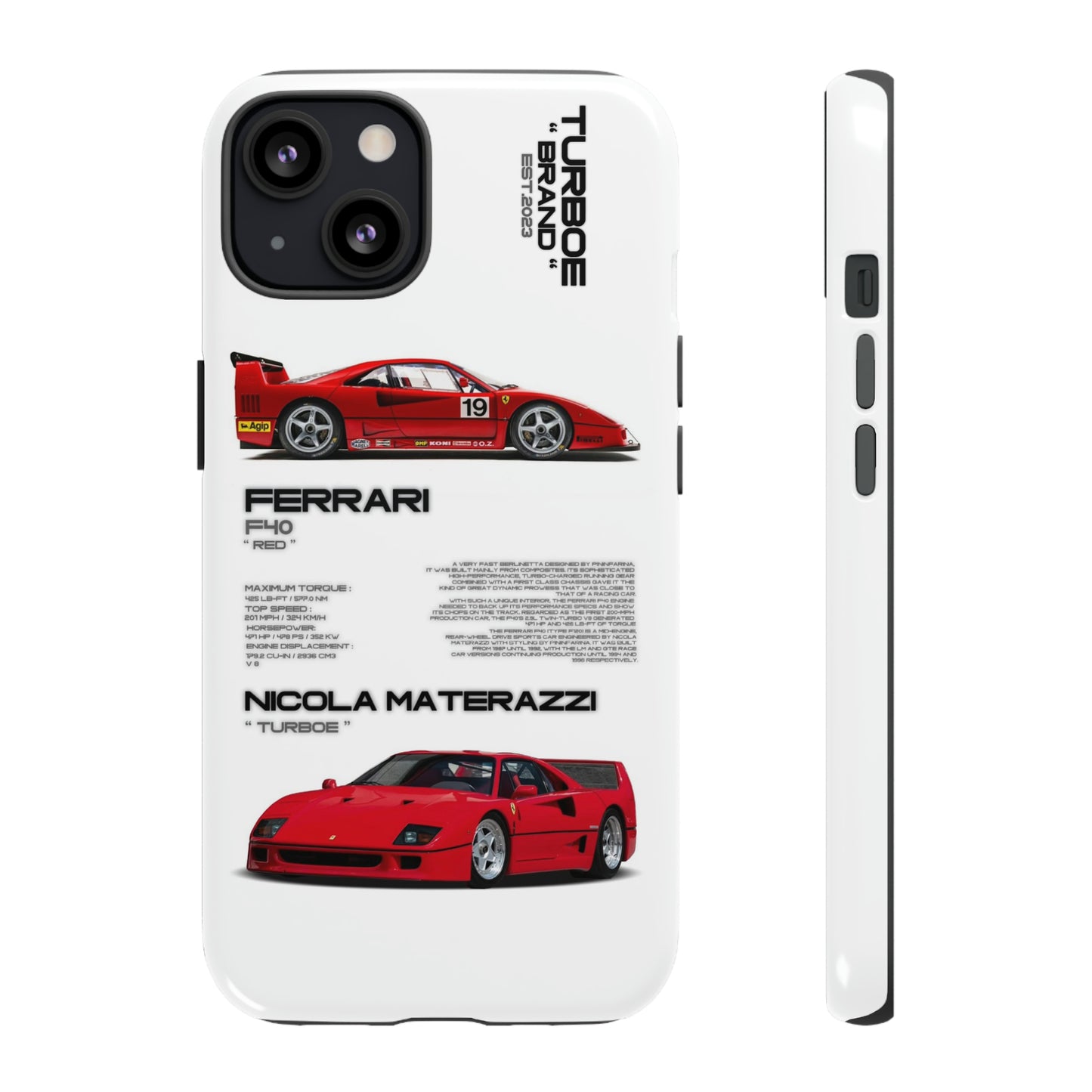 TURBOE FERRARI F40 PHONE CASES