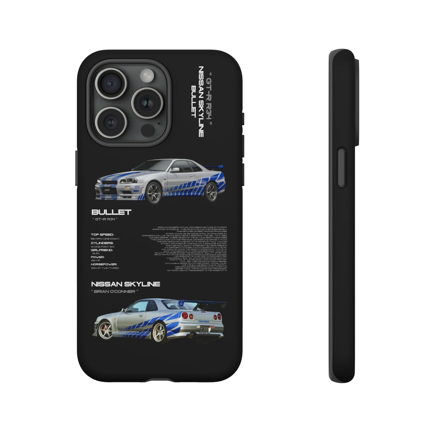 TURBOE BULLIT NISSAN GTR R34 PHONE CASES