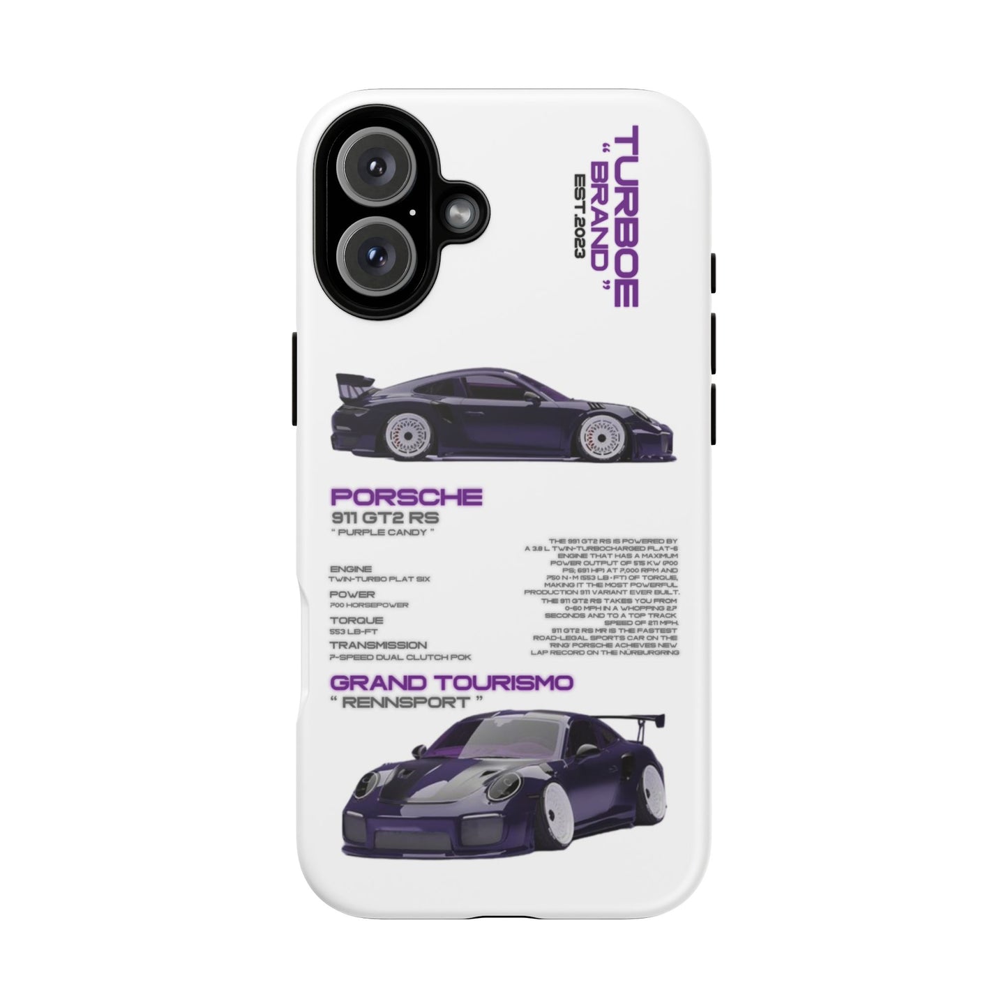 TURBOE PORSCHE GT2 RS PHONE CASES