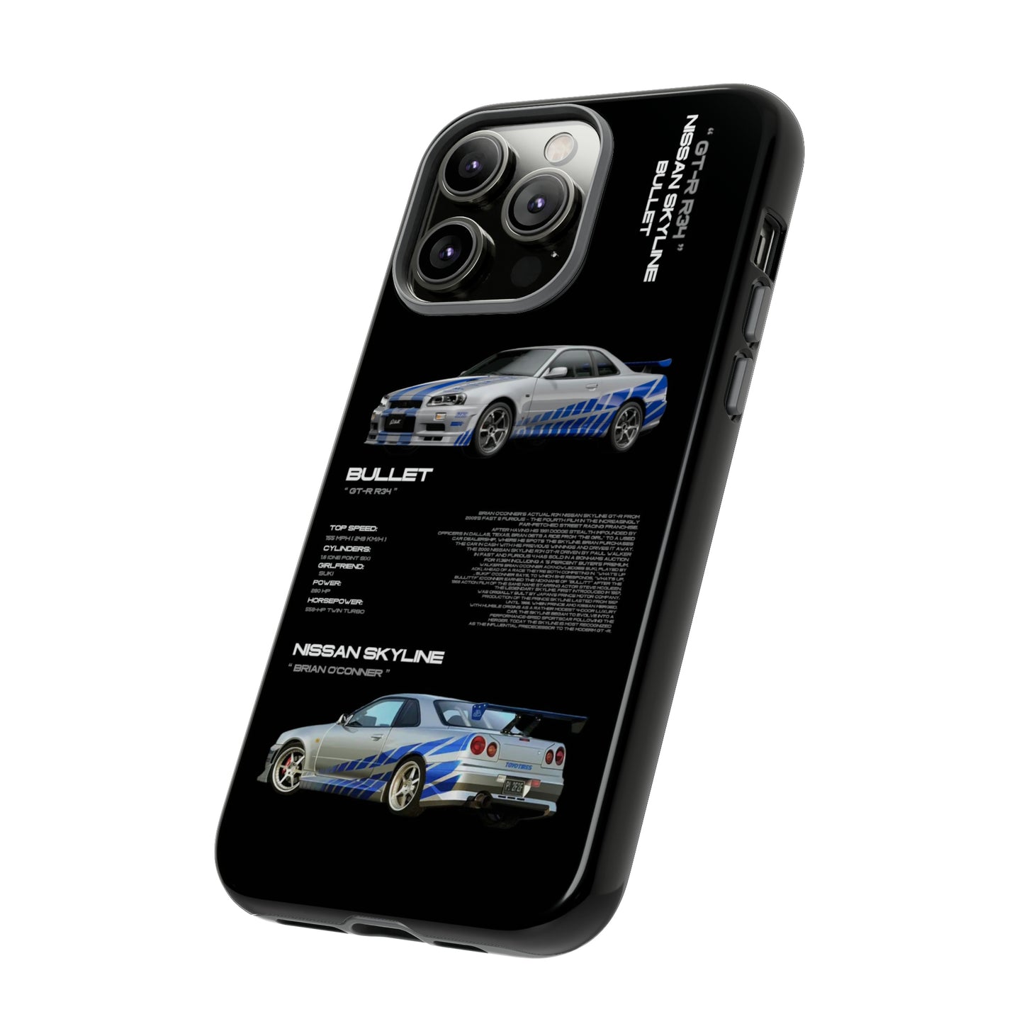 TURBOE BULLIT NISSAN GTR R34 PHONE CASES