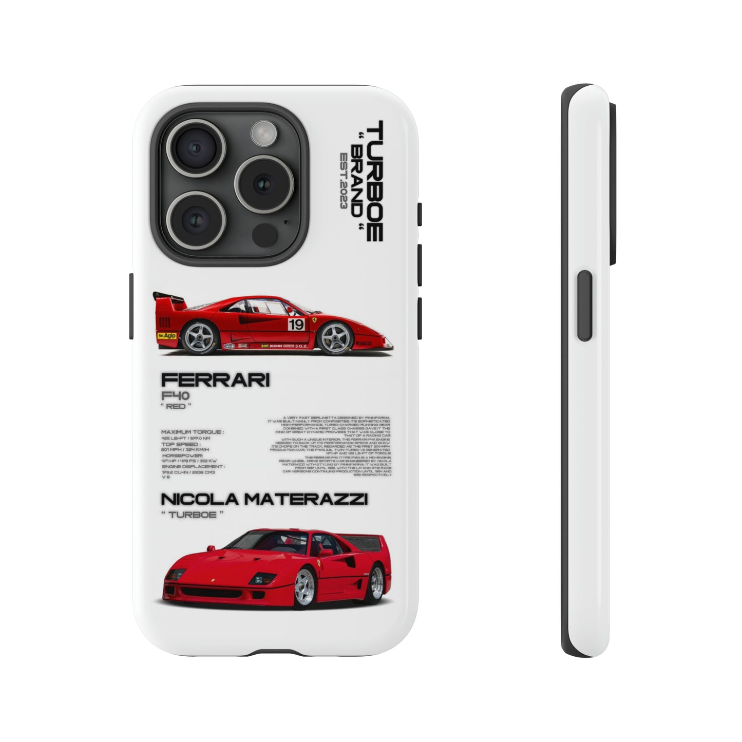 TURBOE FERRARI F40 PHONE CASES