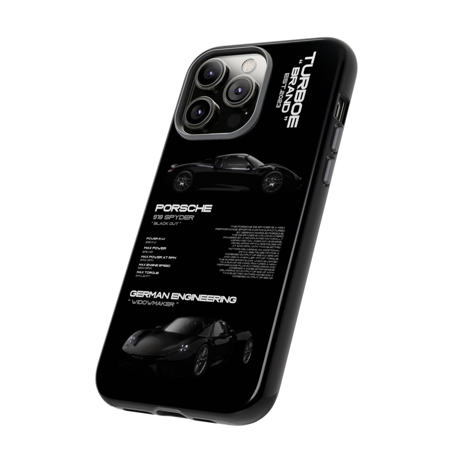TURBOE PORSCHE SPYDER 918 PHONE CASES