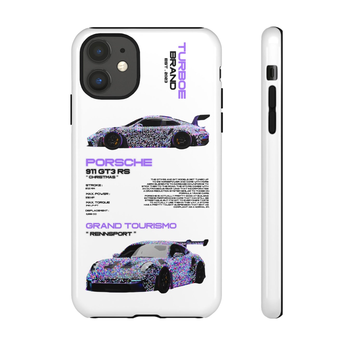 CHRISTMAS PORSCHE GT3 RS PHONE CASES