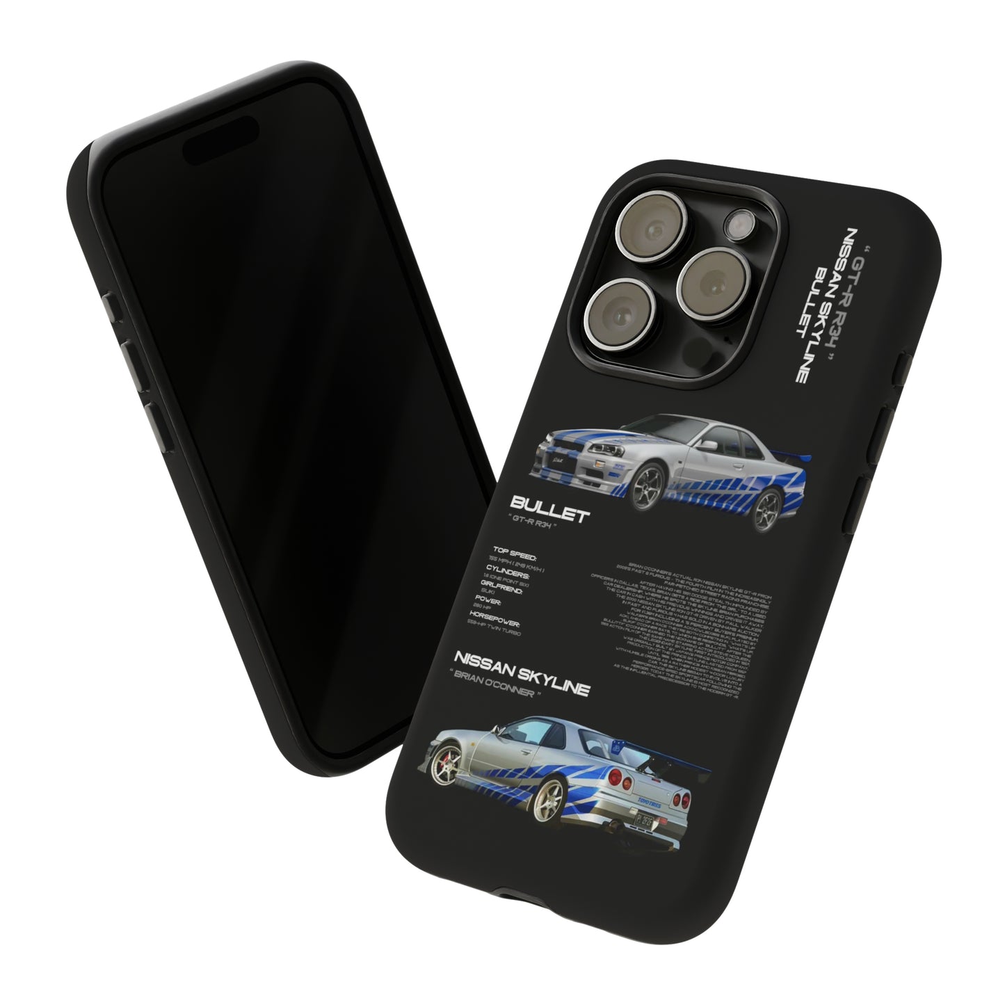 TURBOE BULLIT NISSAN GTR R34 PHONE CASES
