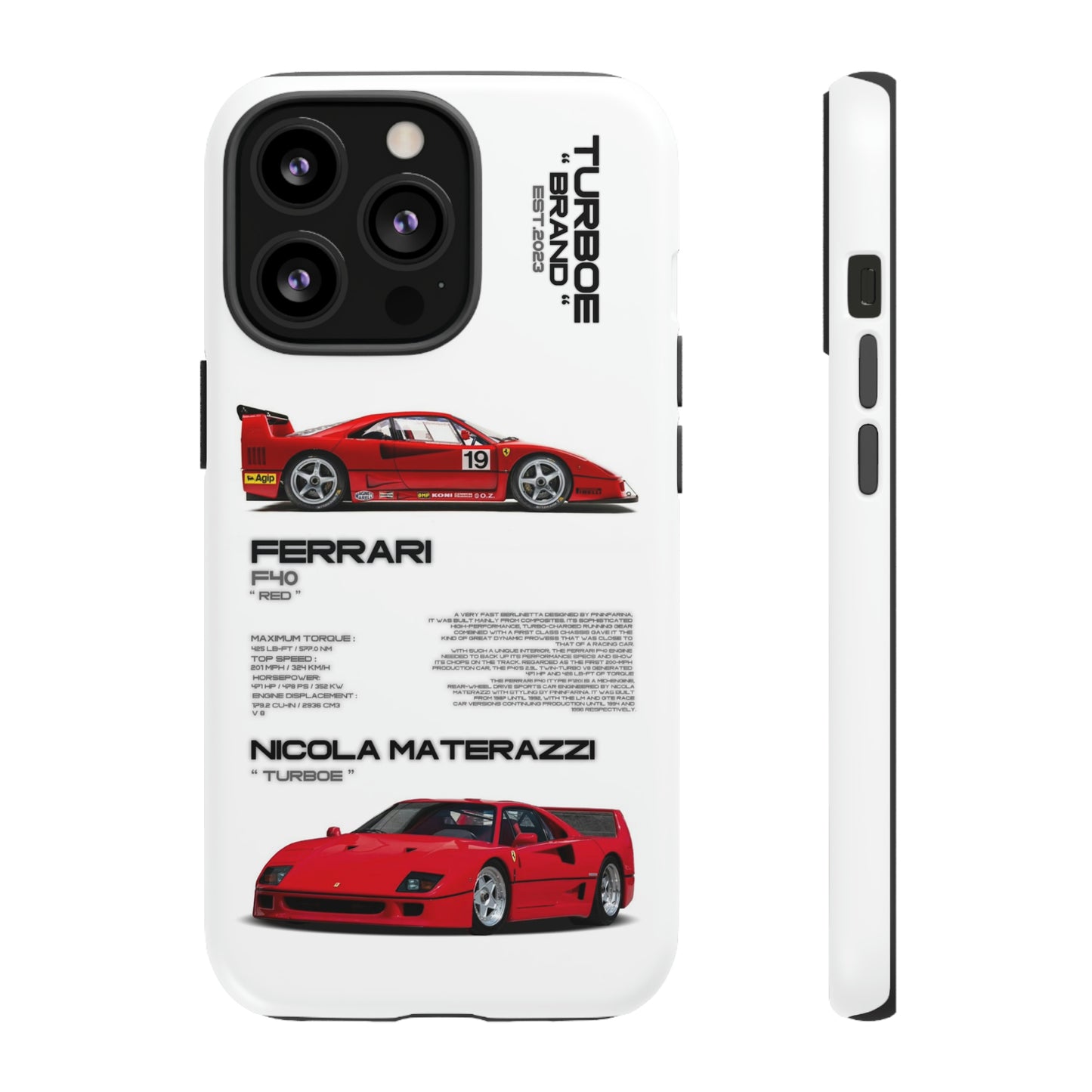 TURBOE FERRARI F40 PHONE CASES