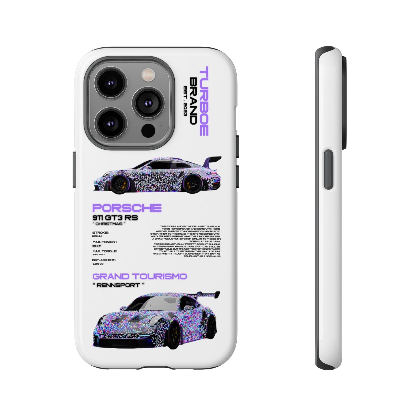 CHRISTMAS PORSCHE GT3 RS PHONE CASES
