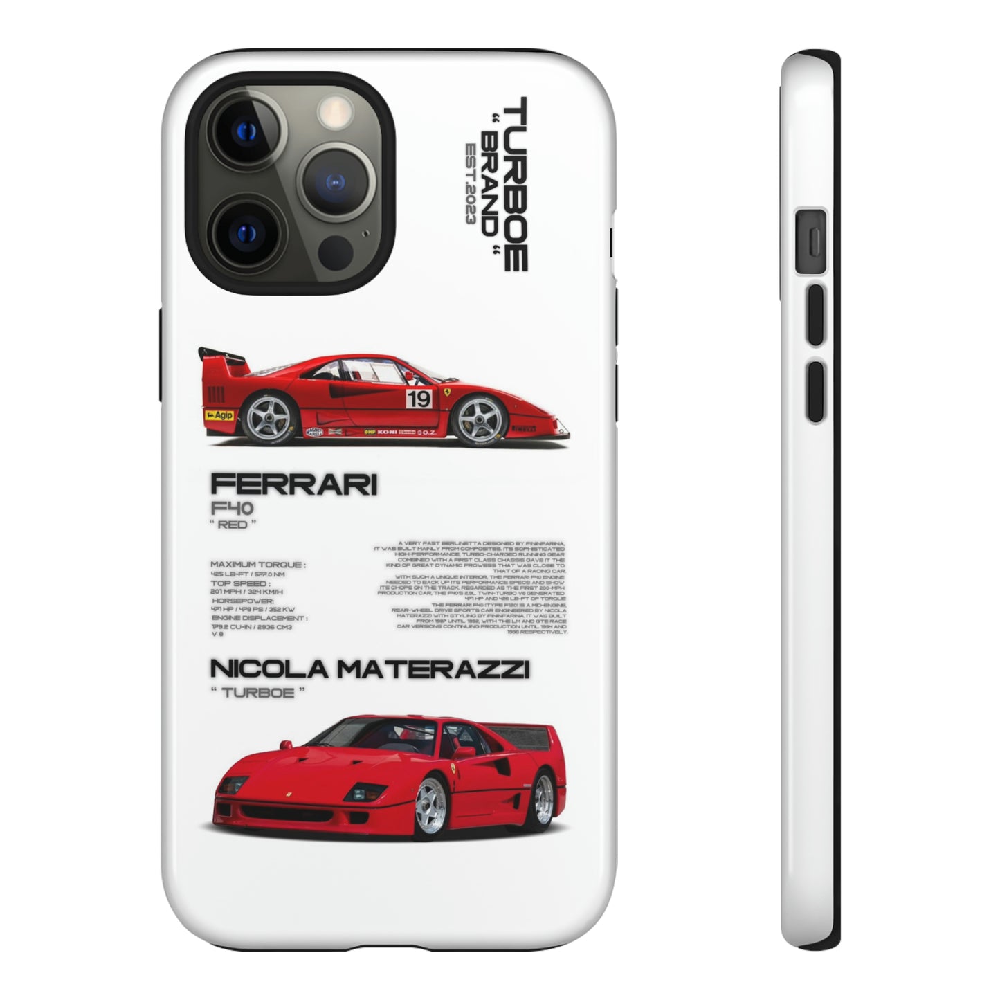 TURBOE FERRARI F40 PHONE CASES