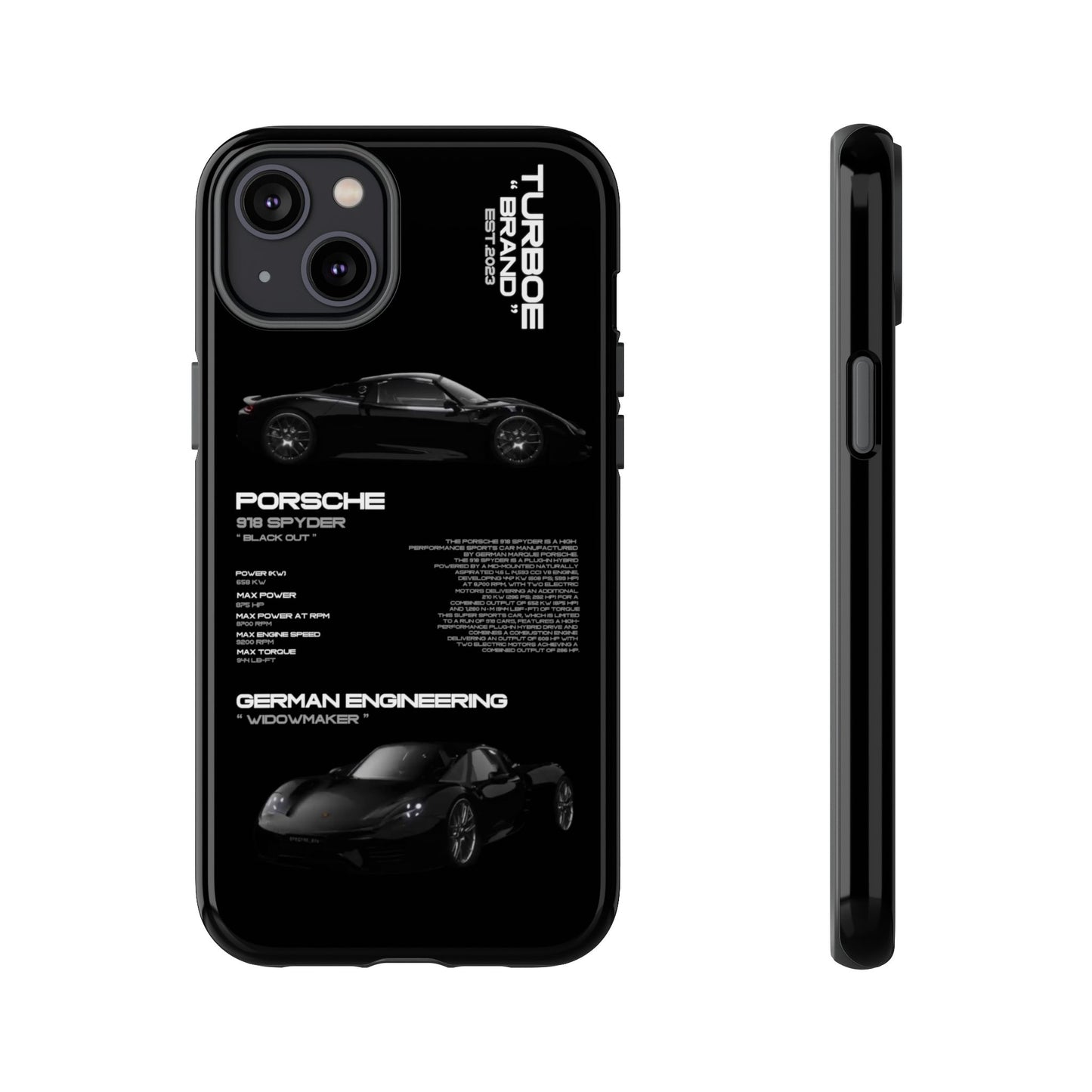 TURBOE PORSCHE SPYDER 918 PHONE CASES