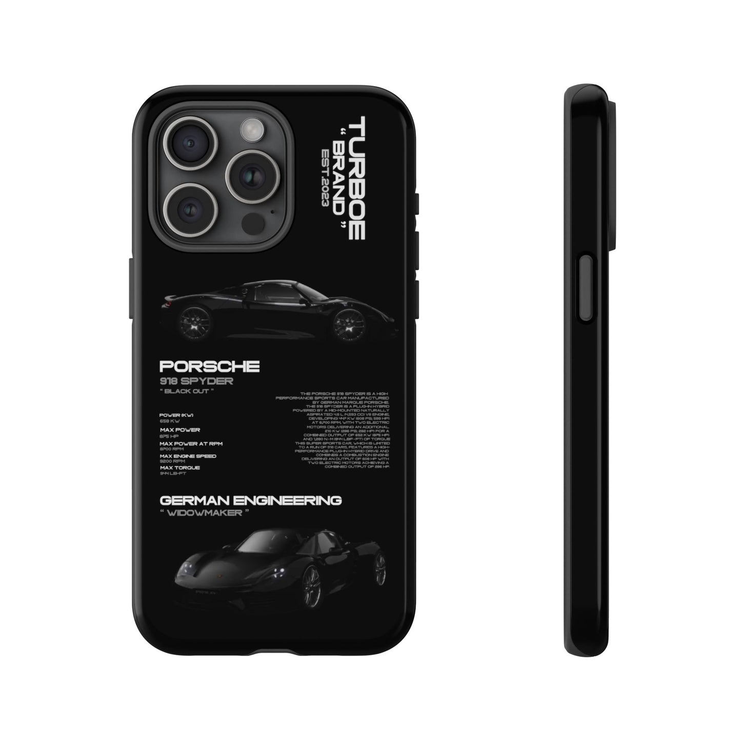 TURBOE PORSCHE SPYDER 918 PHONE CASES