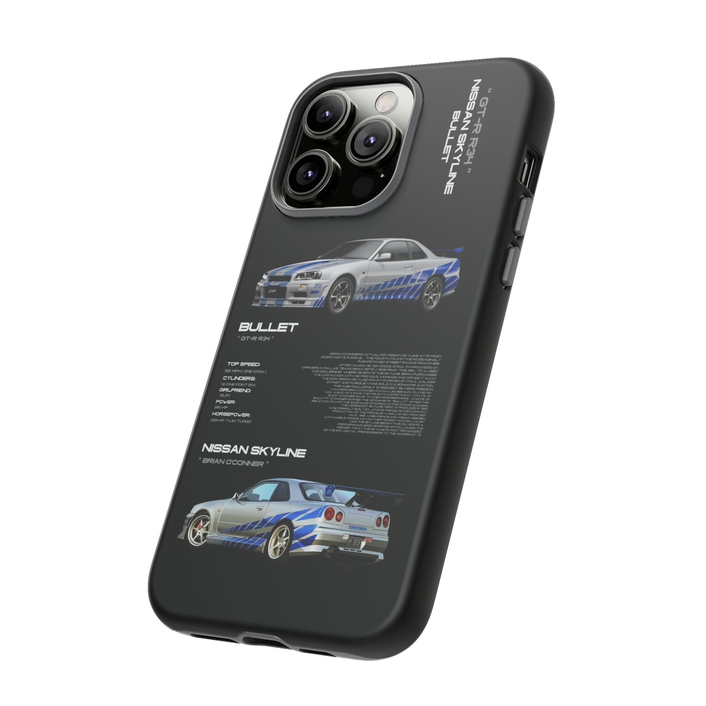 TURBOE BULLIT NISSAN GTR R34 PHONE CASES