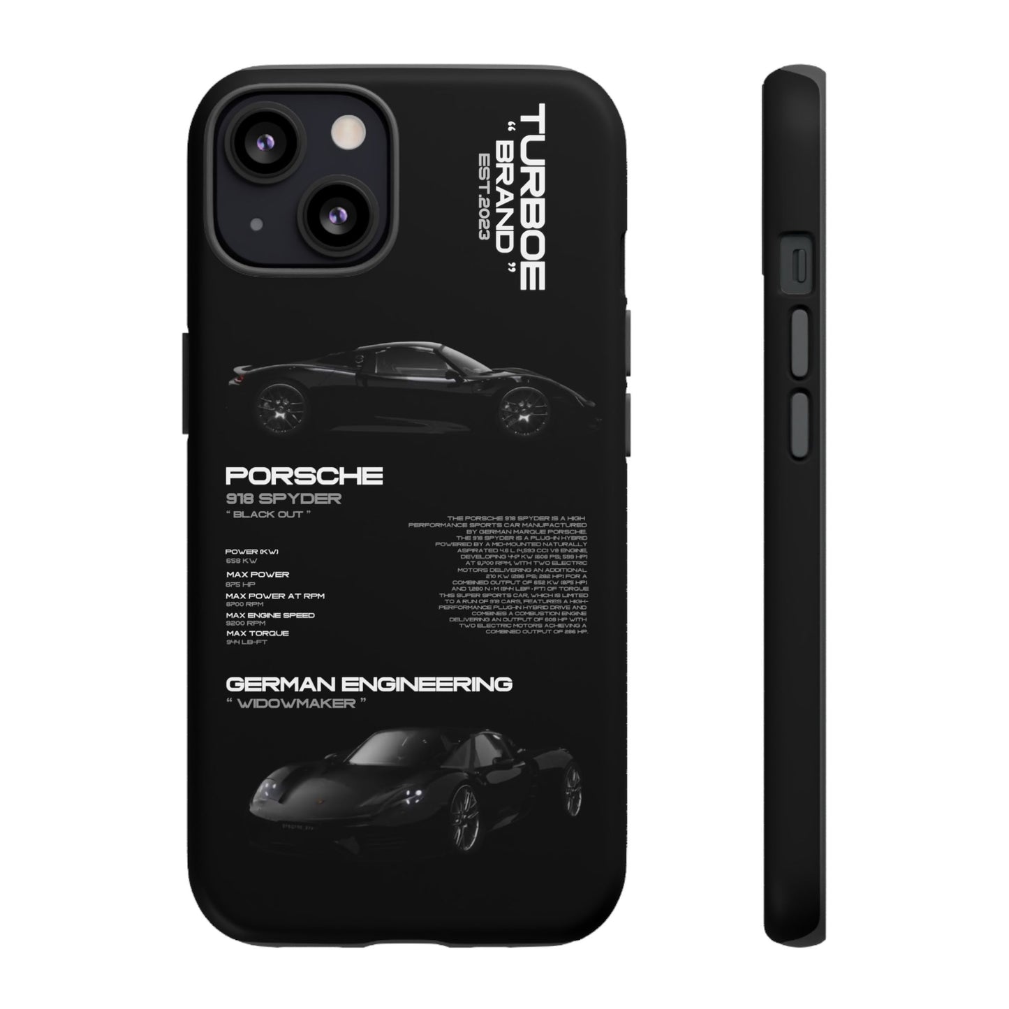 TURBOE PORSCHE SPYDER 918 PHONE CASES