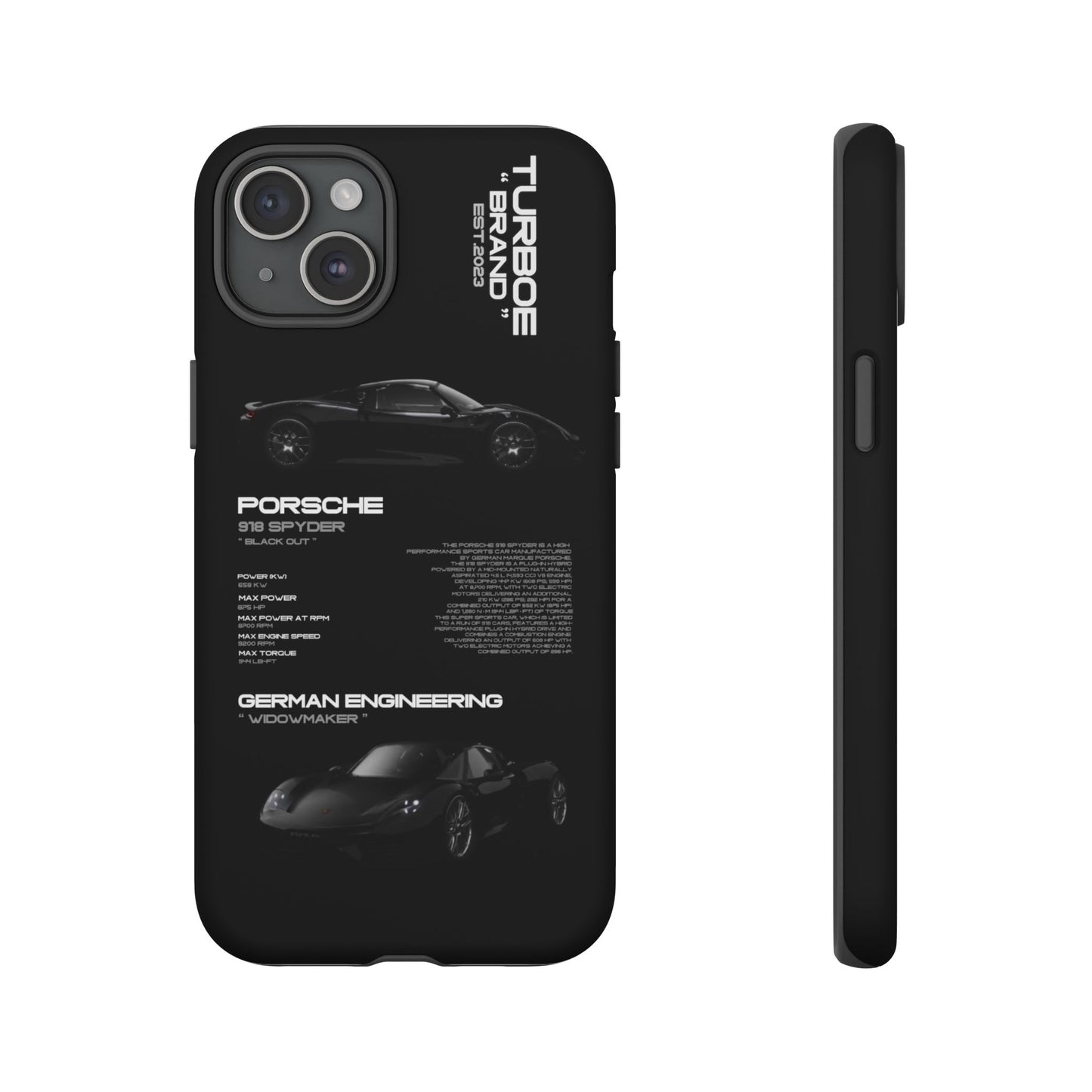 TURBOE PORSCHE SPYDER 918 PHONE CASES