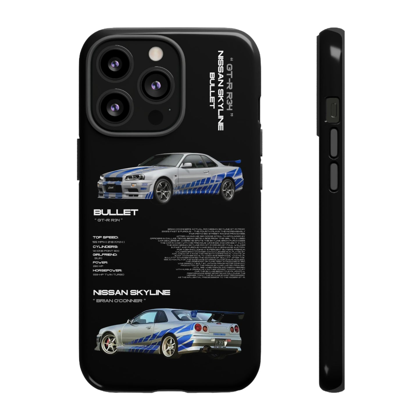 TURBOE BULLIT NISSAN GTR R34 PHONE CASES