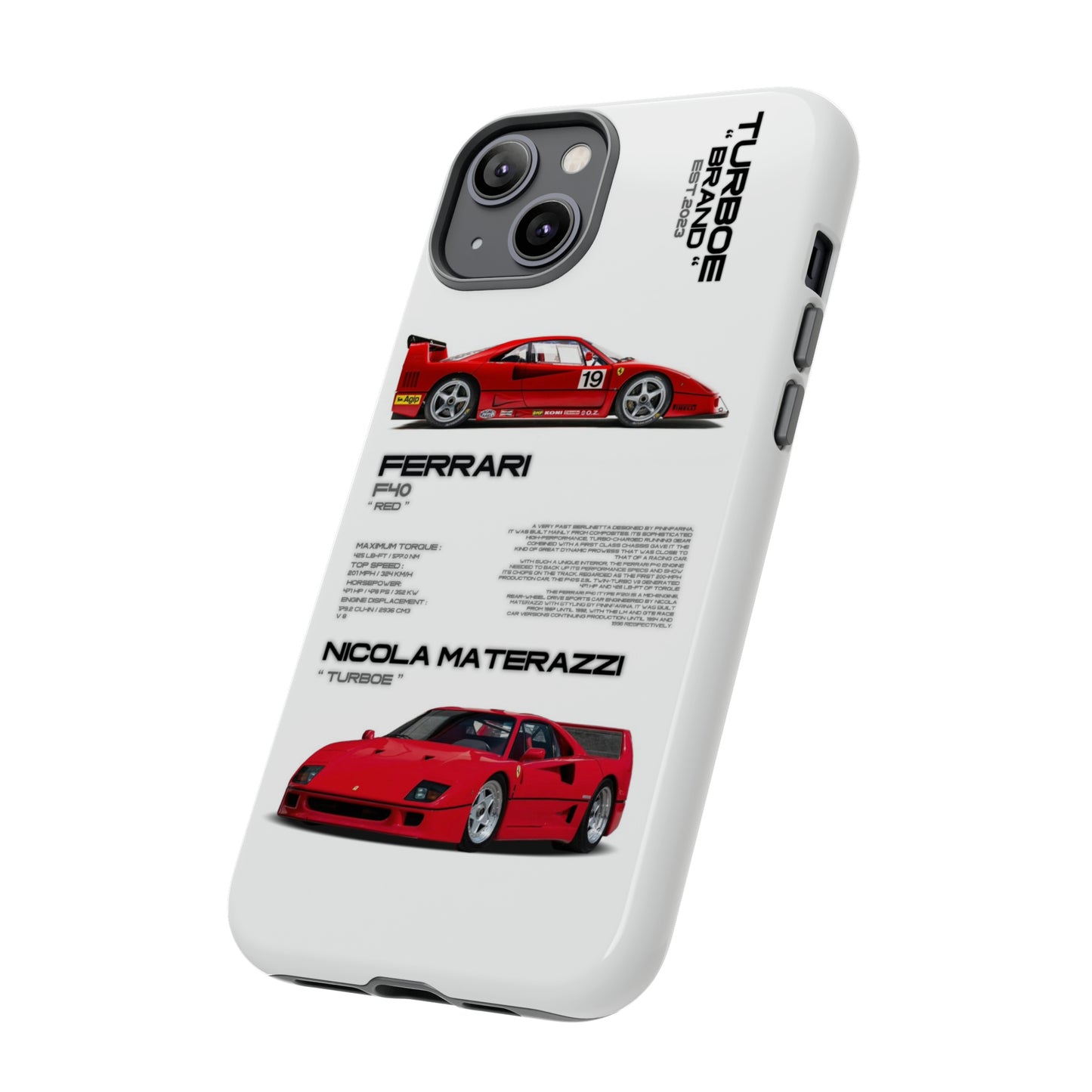 TURBOE FERRARI F40 PHONE CASES