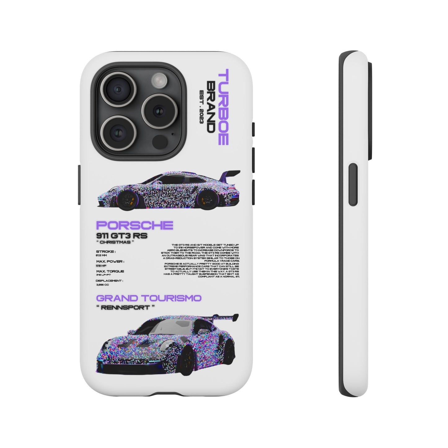CHRISTMAS PORSCHE GT3 RS PHONE CASES