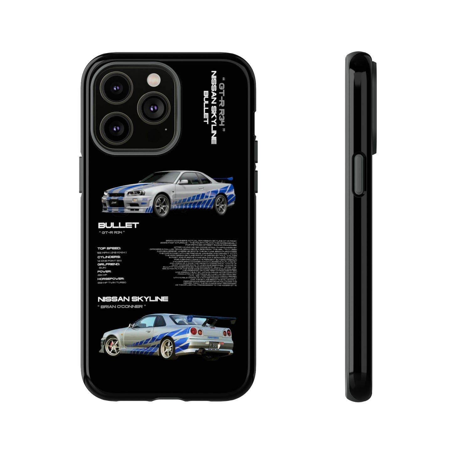 TURBOE BULLIT NISSAN GTR R34 PHONE CASES