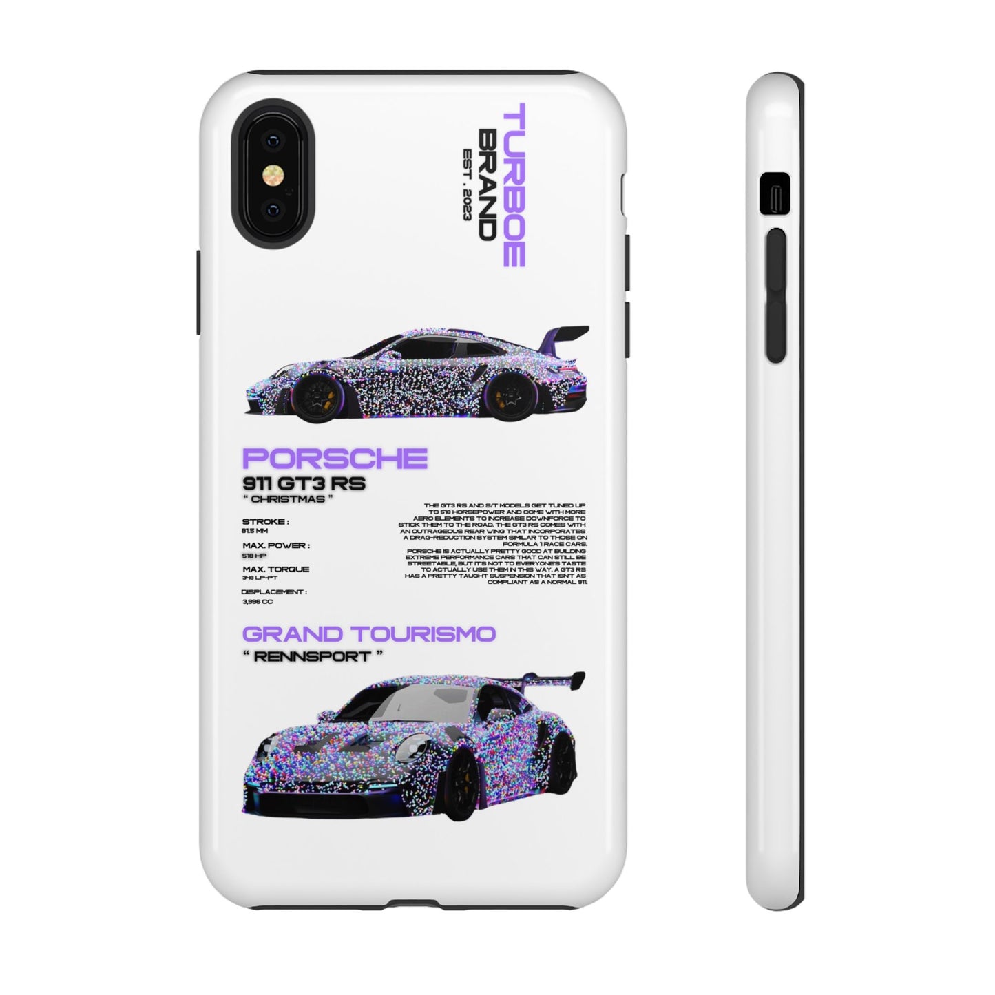 CHRISTMAS PORSCHE GT3 RS PHONE CASES