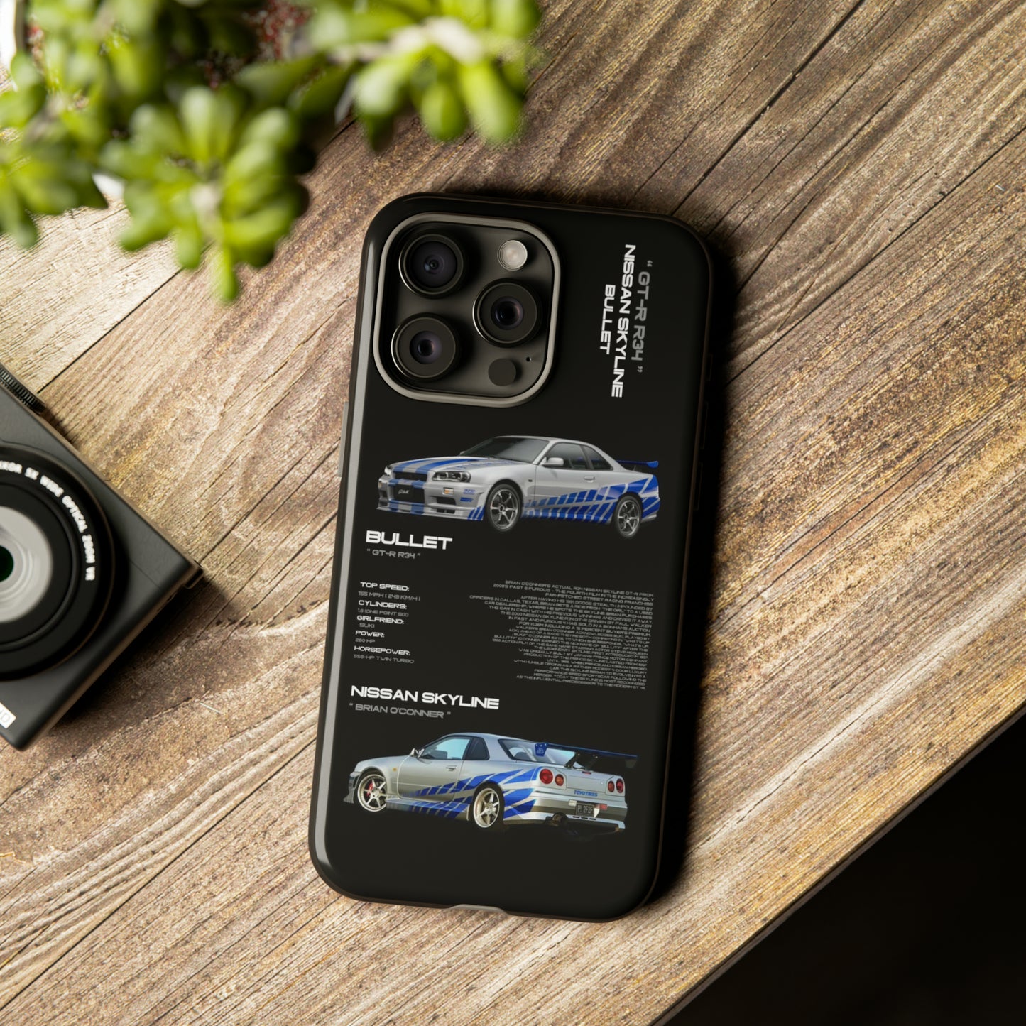 TURBOE BULLIT NISSAN GTR R34 PHONE CASES