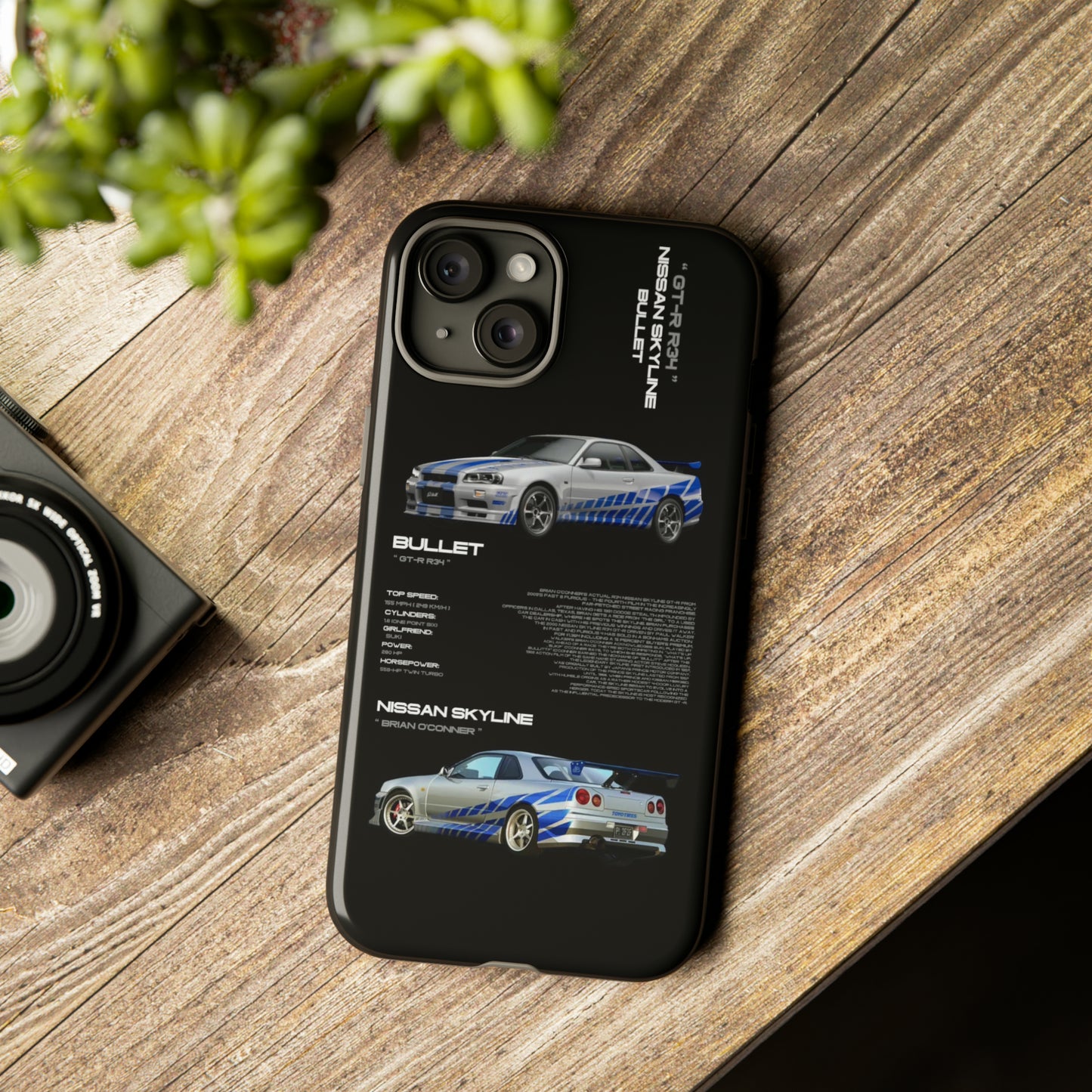 TURBOE BULLIT NISSAN GTR R34 PHONE CASES