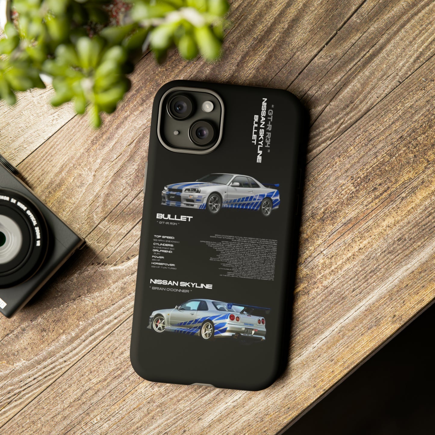 TURBOE BULLIT NISSAN GTR R34 PHONE CASES