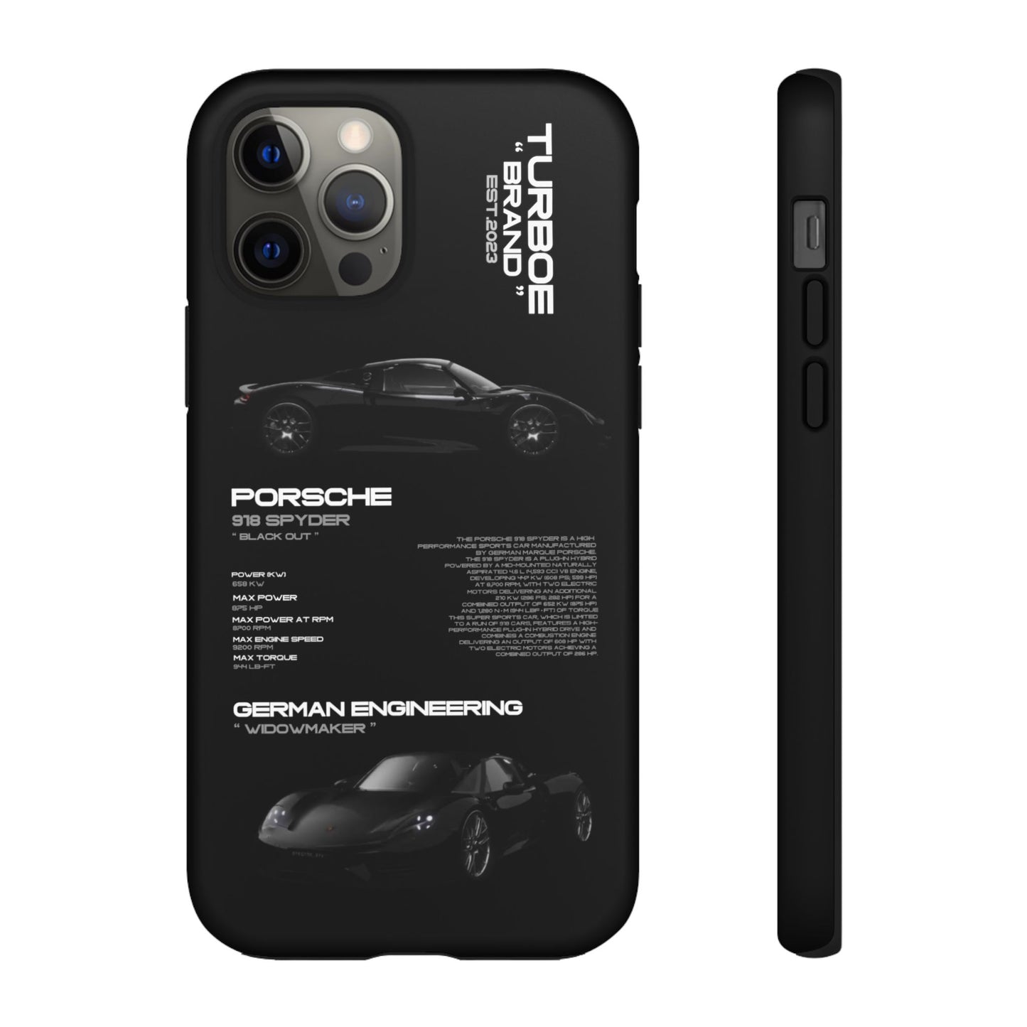 TURBOE PORSCHE SPYDER 918 PHONE CASES