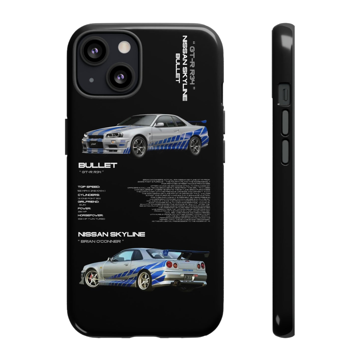 TURBOE BULLIT NISSAN GTR R34 PHONE CASES