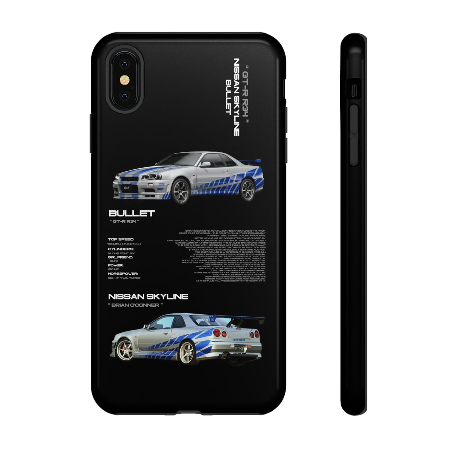 TURBOE BULLIT NISSAN GTR R34 PHONE CASES