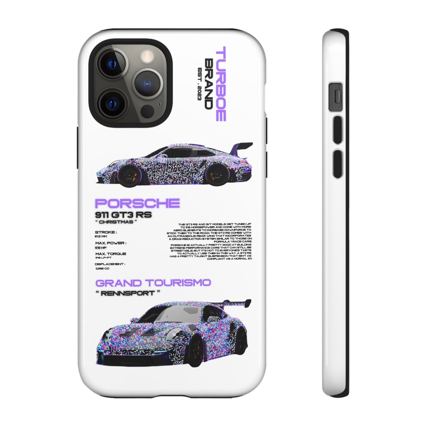 CHRISTMAS PORSCHE GT3 RS PHONE CASES