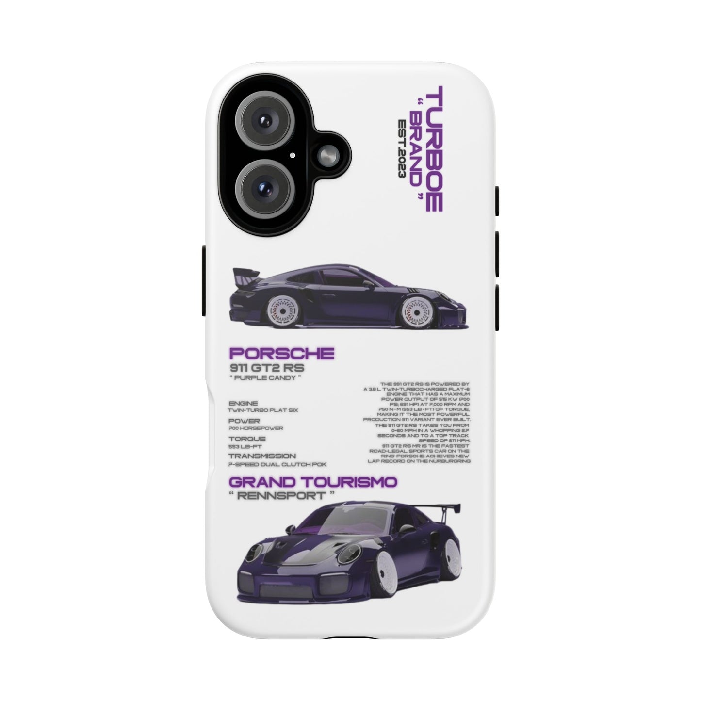 TURBOE PORSCHE GT2 RS PHONE CASES