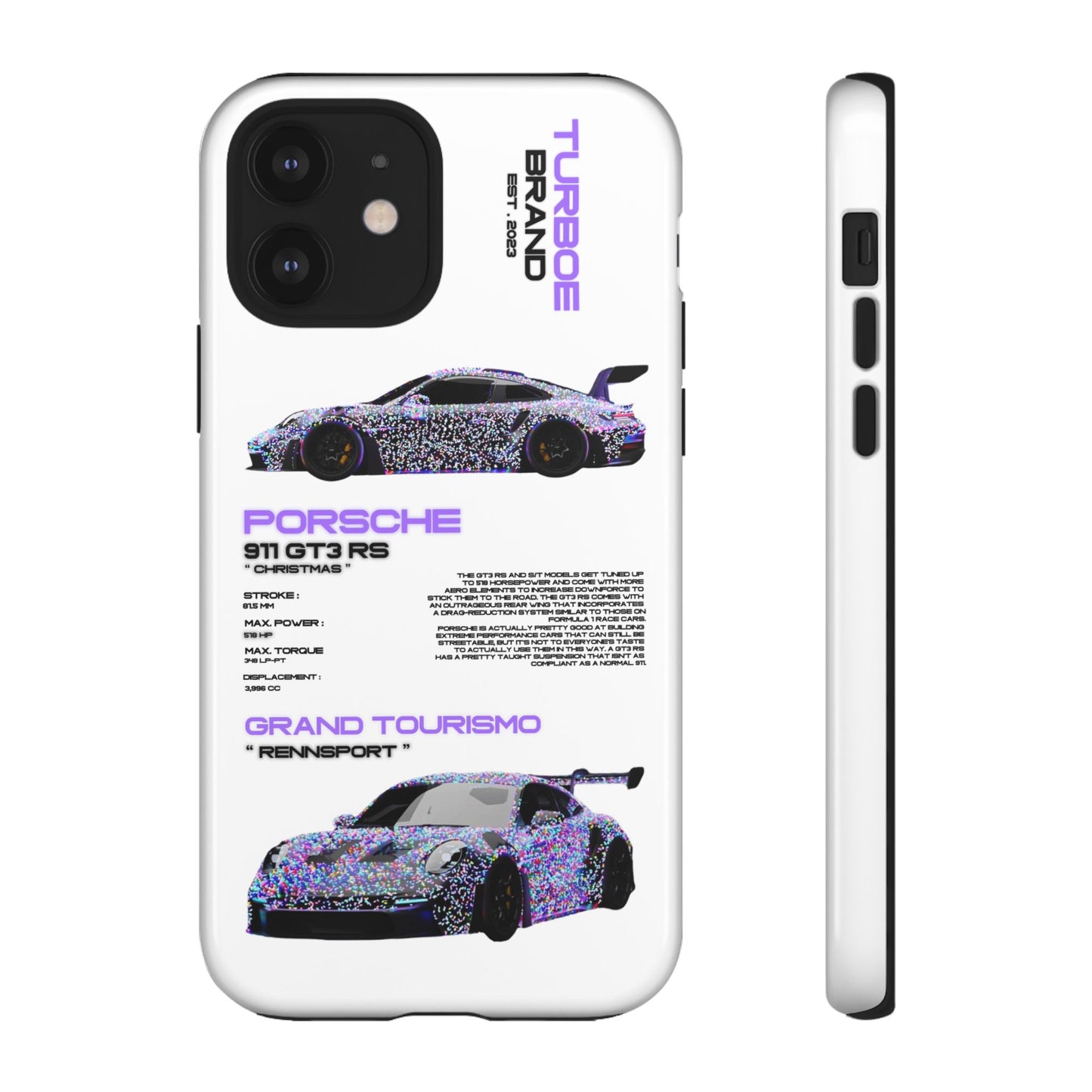 CHRISTMAS PORSCHE GT3 RS PHONE CASES