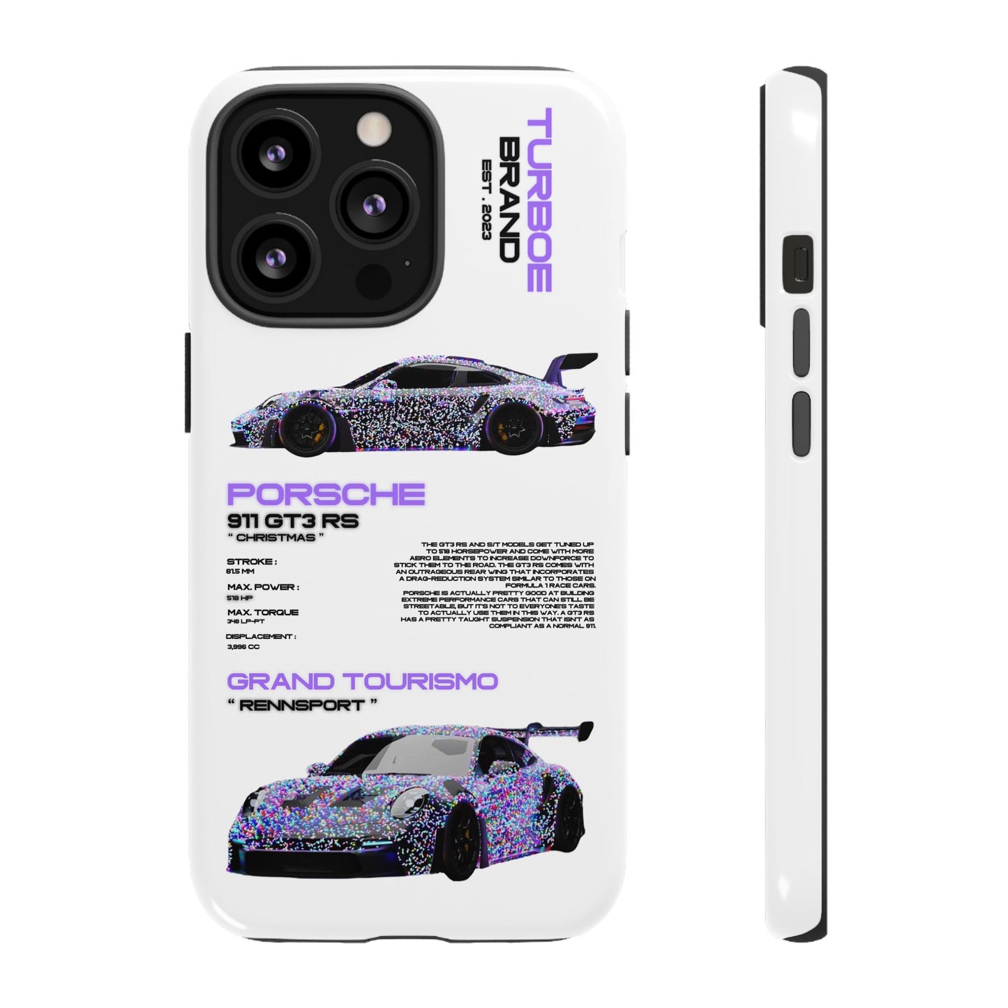 CHRISTMAS PORSCHE GT3 RS PHONE CASES