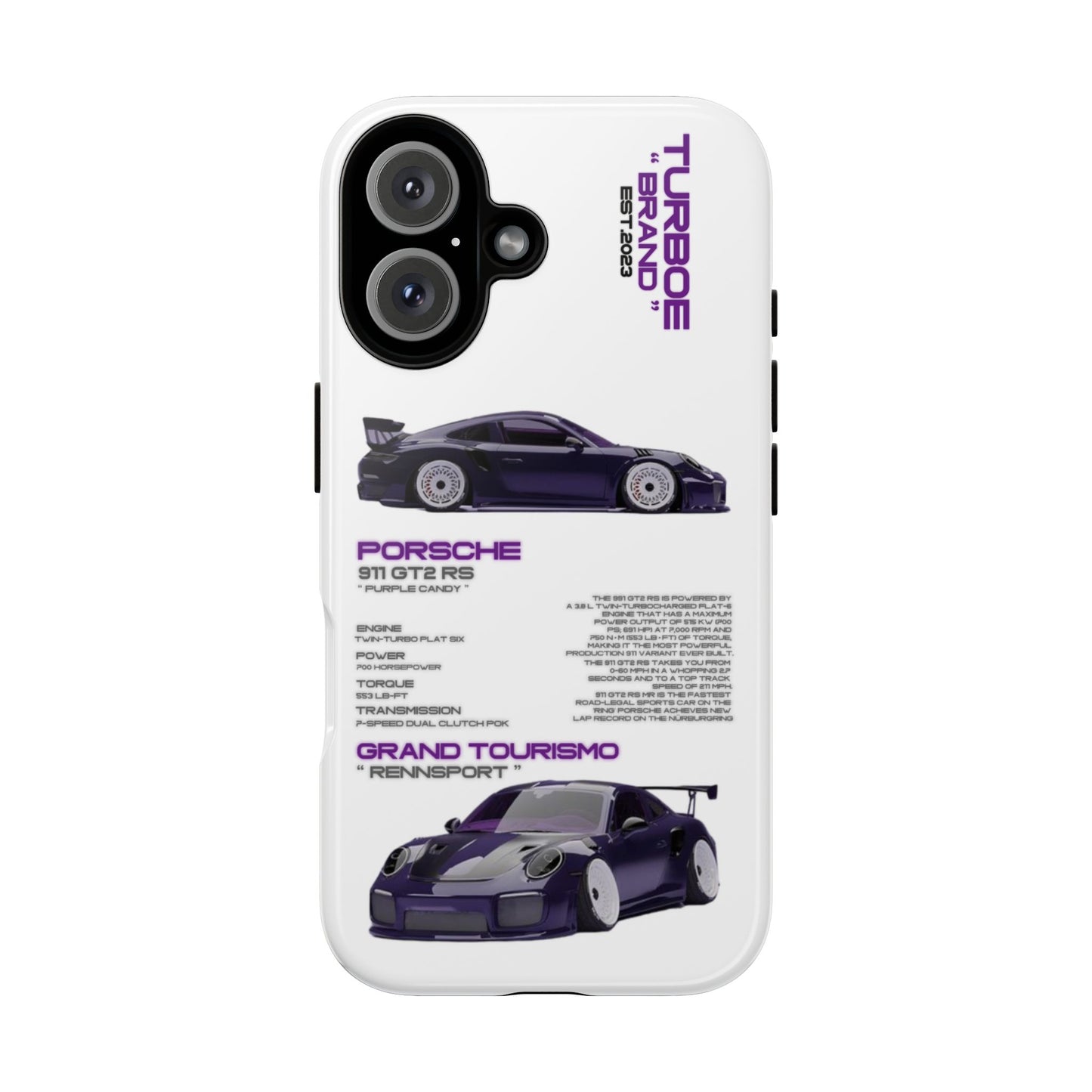 TURBOE PORSCHE GT2 RS PHONE CASES