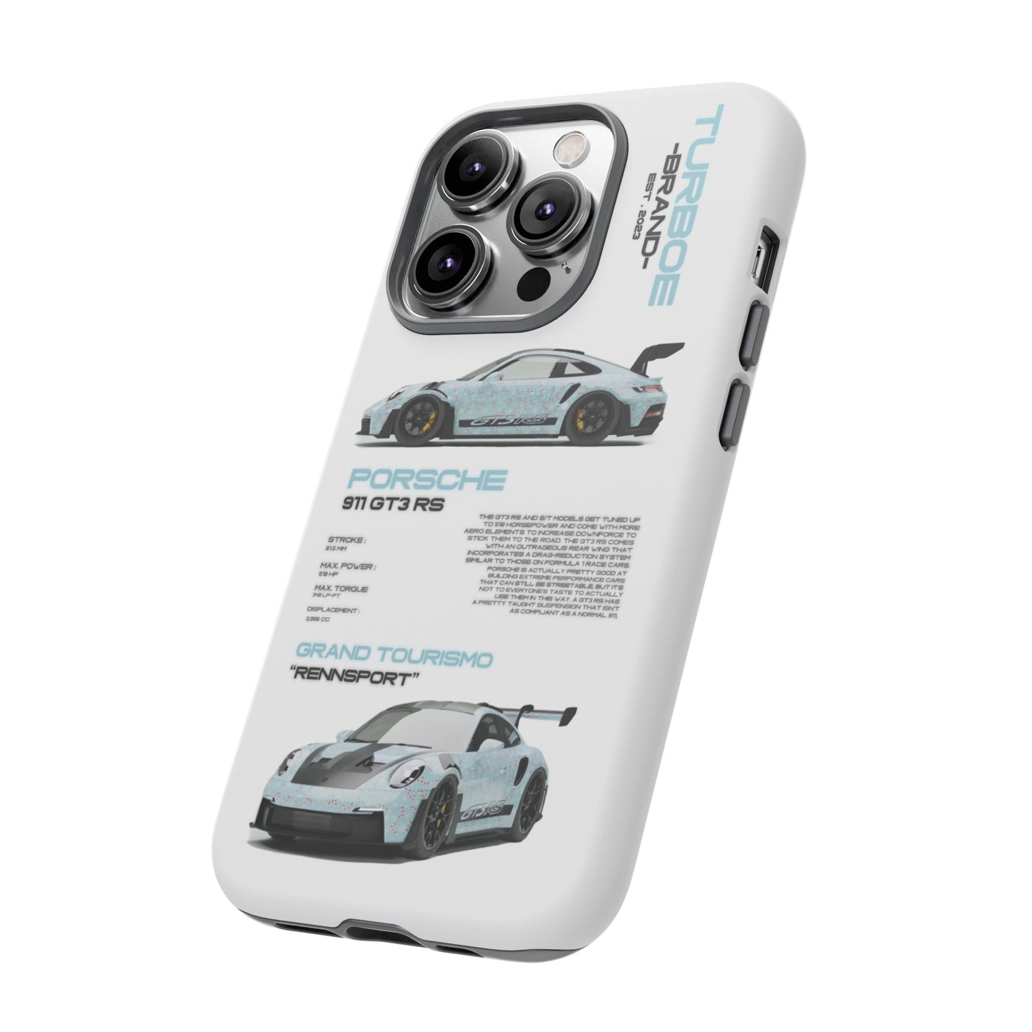 TURBOE PORSCHE GT3 RS PHONE CASES