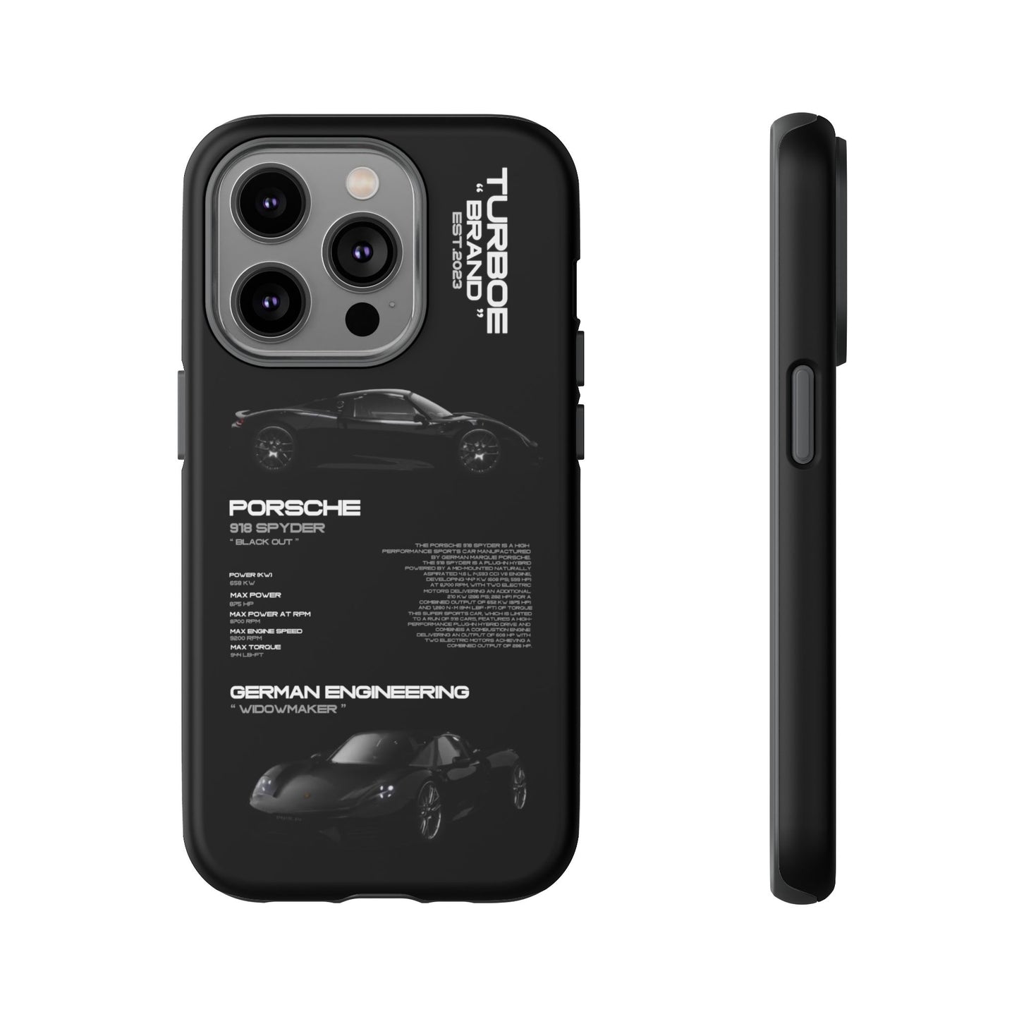 TURBOE PORSCHE SPYDER 918 PHONE CASES