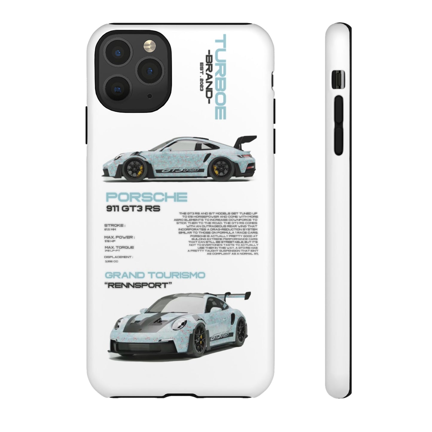 TURBOE PORSCHE GT3 RS PHONE CASES