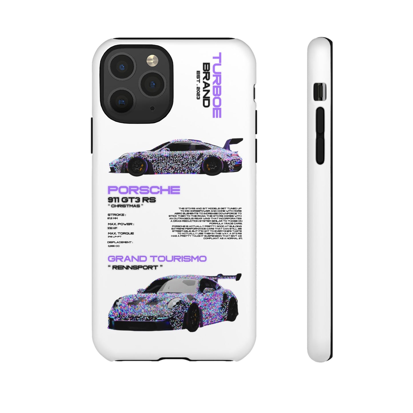 CHRISTMAS PORSCHE GT3 RS PHONE CASES