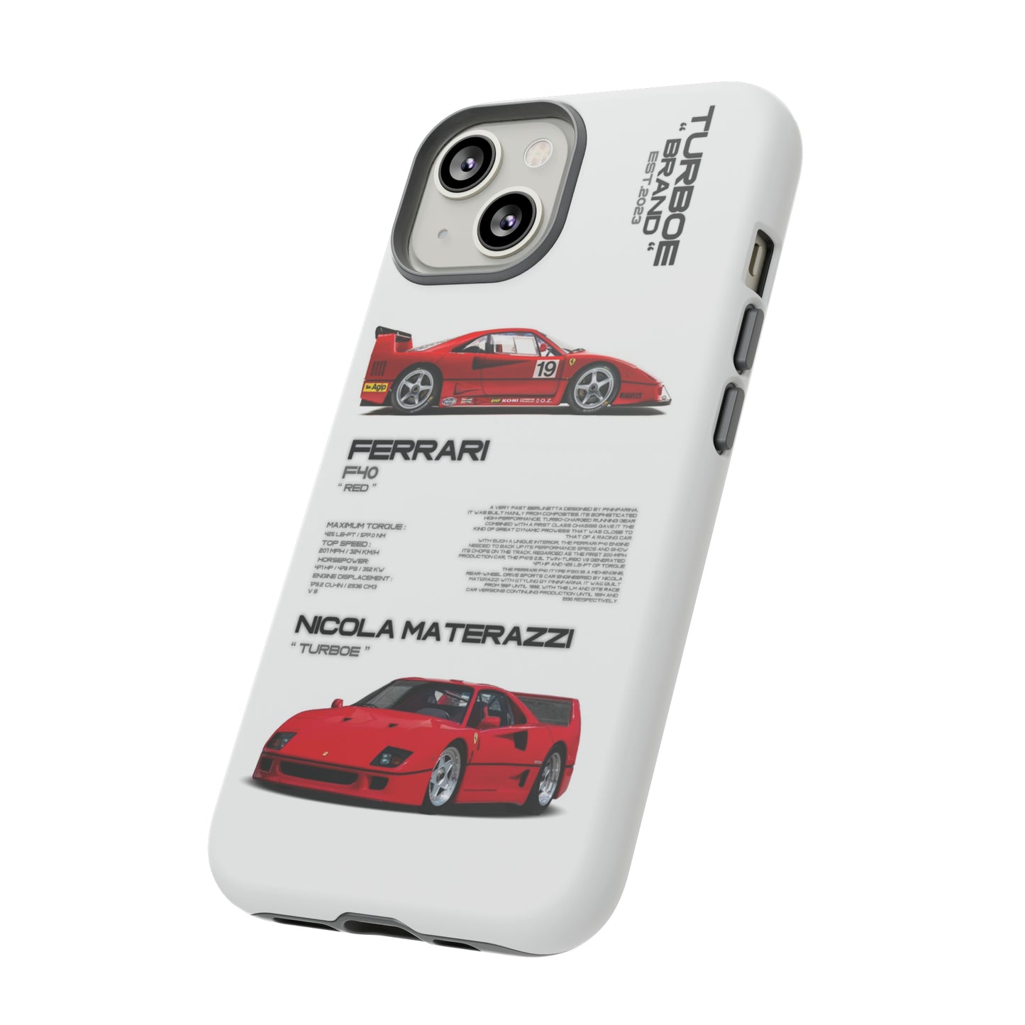 TURBOE FERRARI F40 PHONE CASES