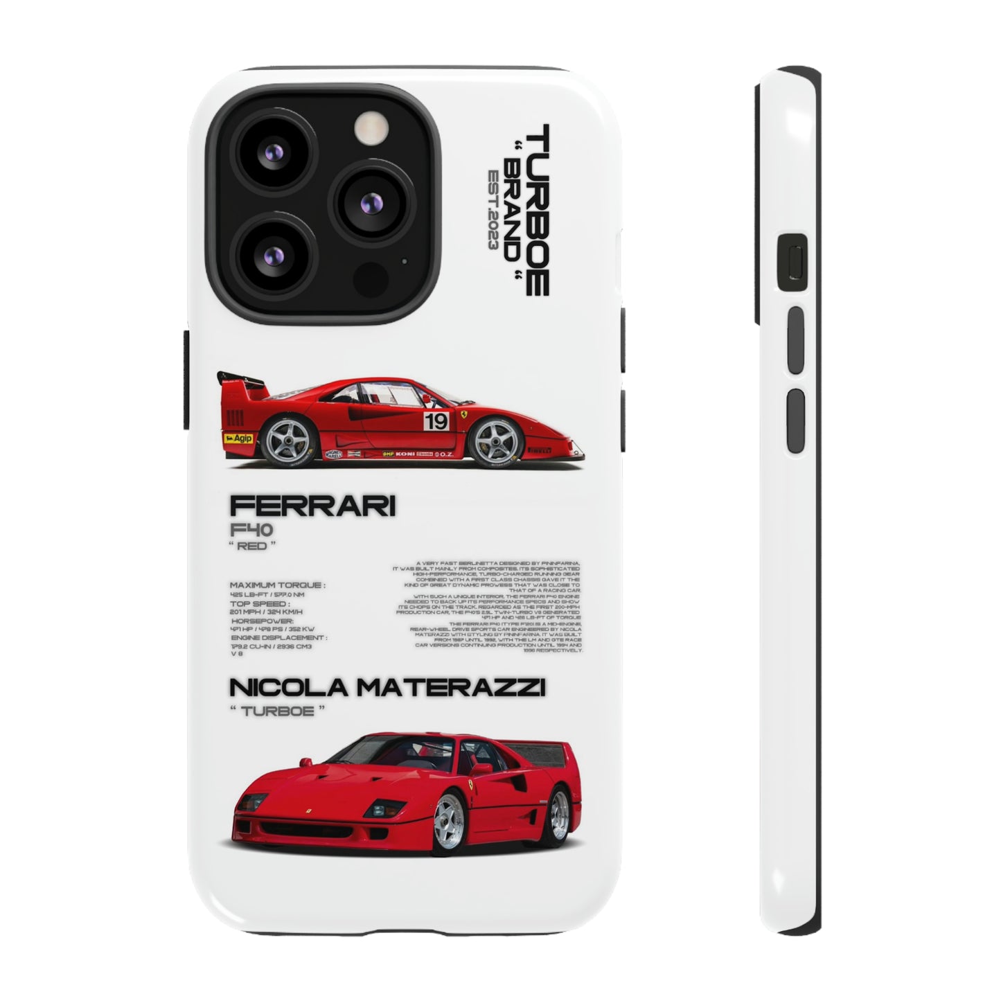 TURBOE FERRARI F40 PHONE CASES