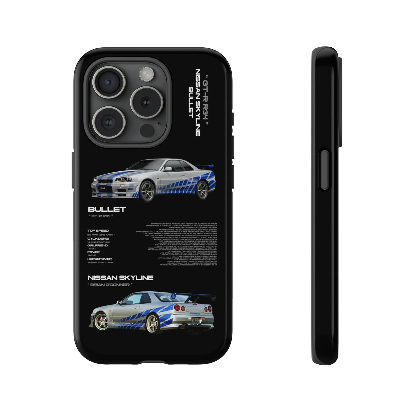 TURBOE BULLIT NISSAN GTR R34 PHONE CASES